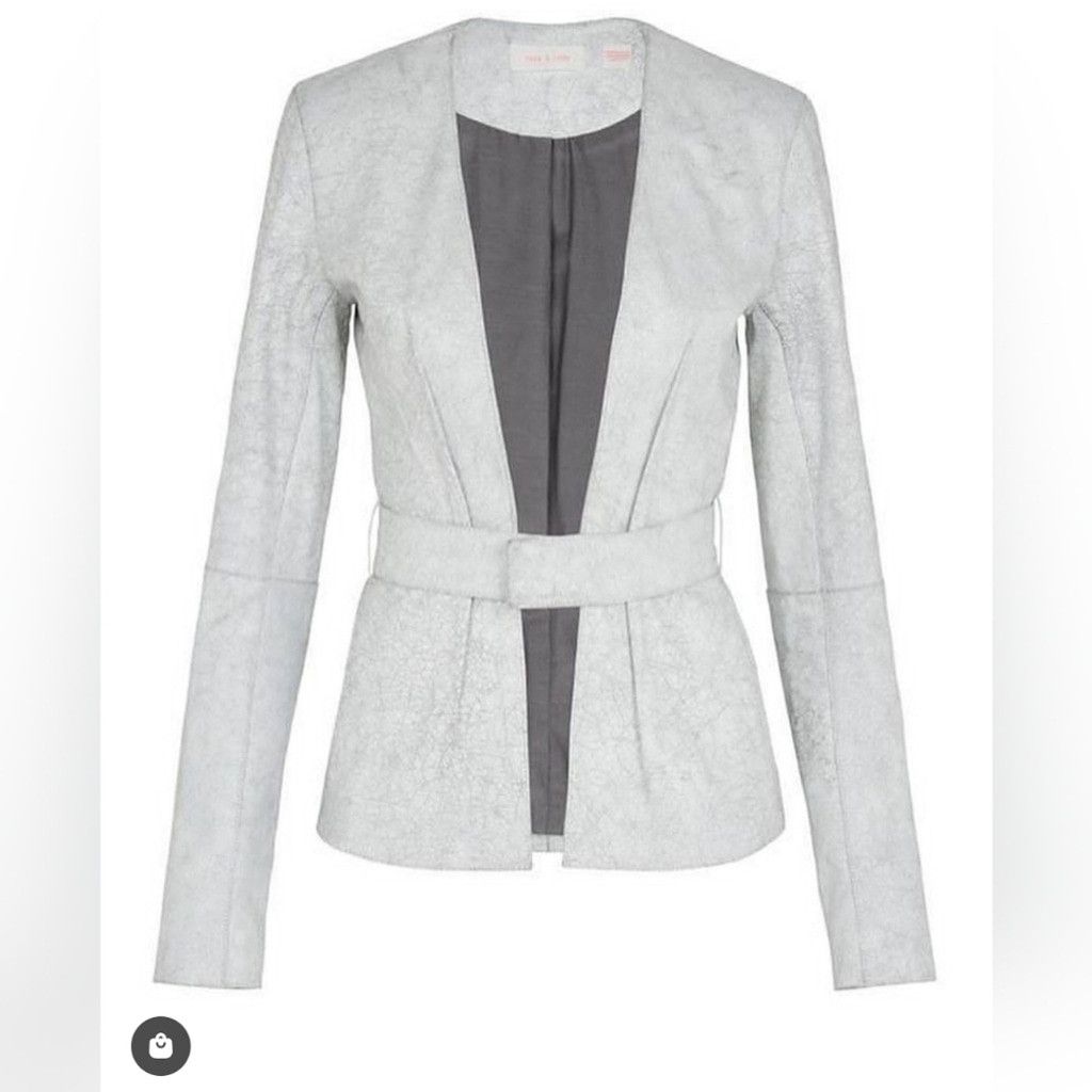 Other NWT Sass & Bide 'Your Song' Distressed Leather Jacket Size L / US 10 / IT 46 - 1 Thumbnail