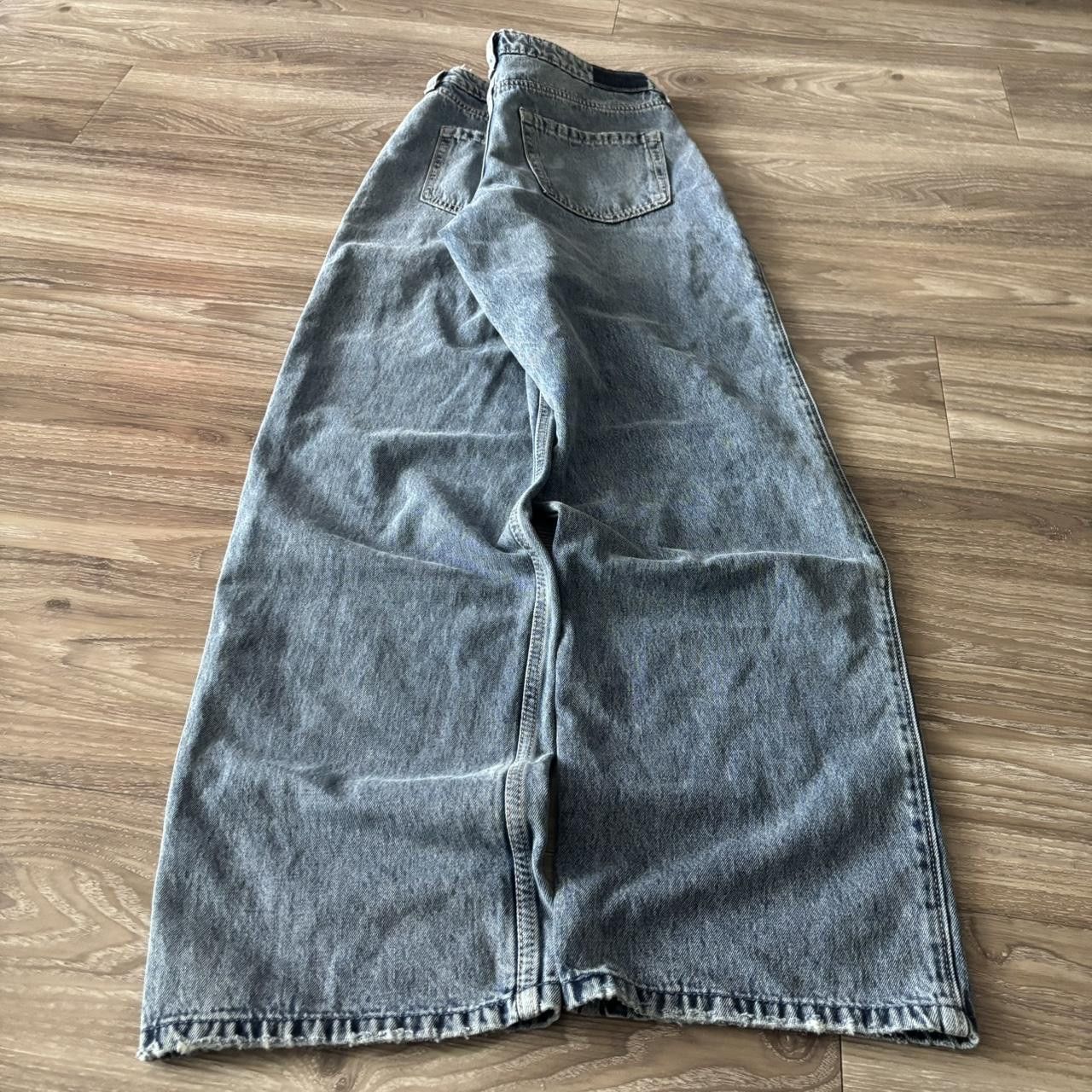 Vintage Crazy Vintage Y2K/2000s Light Wash Low Rise Baggy Denim Jeans! 30x32 Size US 30 / EU 46 - 4 Thumbnail