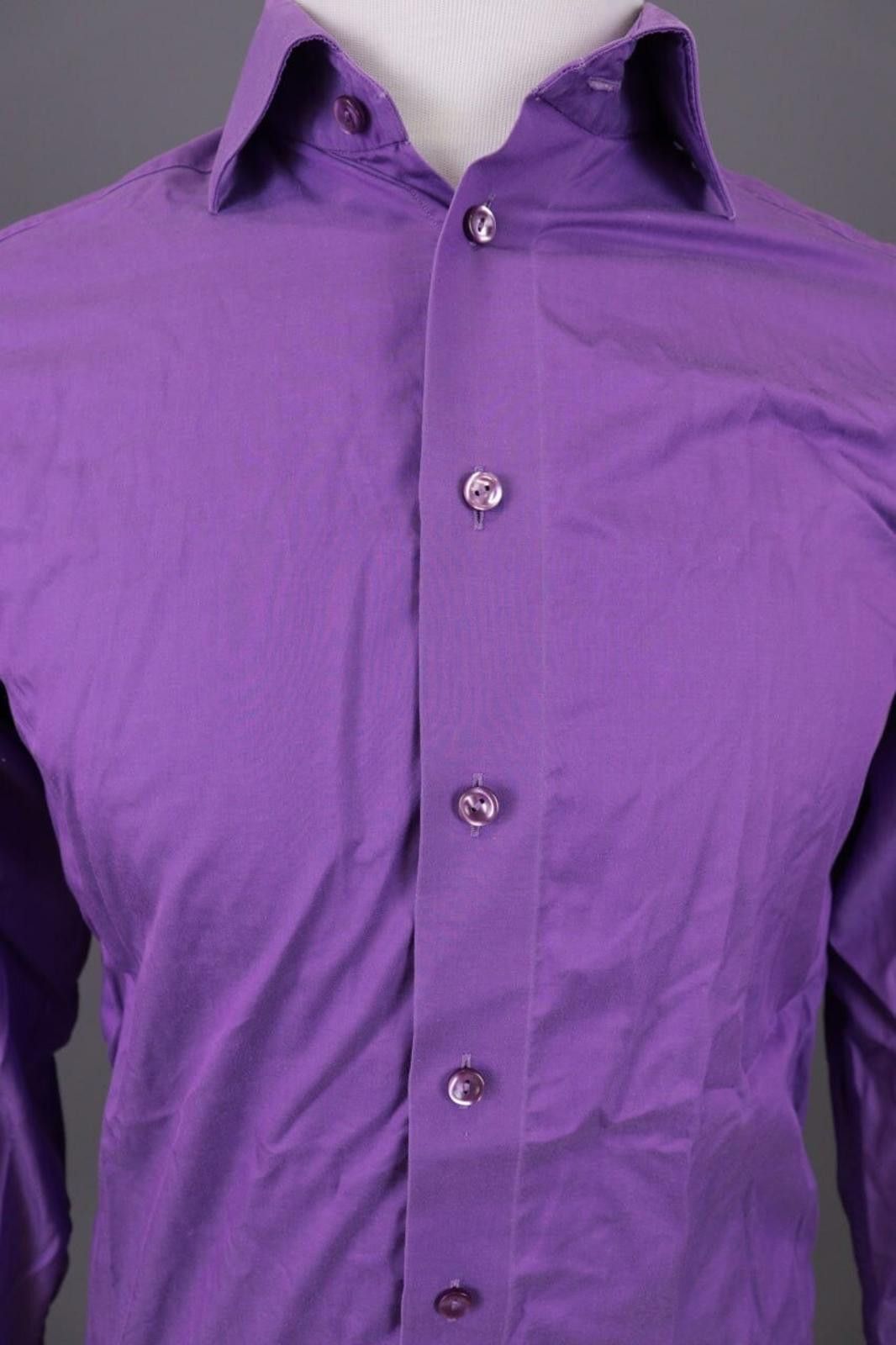 Eton Eton Contemporary Purple Sweden Shirt Size 38 / 15 Size US M / EU 48-50 / 2 - 7 Thumbnail