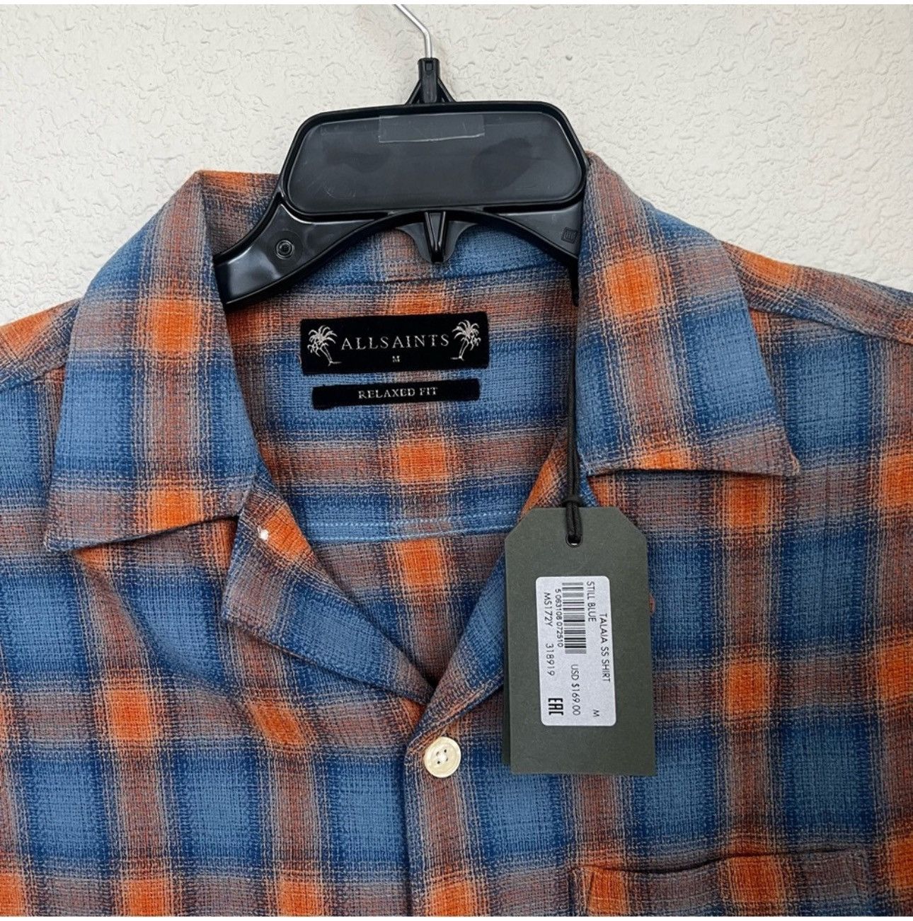 Allsaints NWT $169 AllSaints Talaia Check Short Sleeve Button-Up Shirt Size US M / EU 48-50 / 2 - 5 Thumbnail