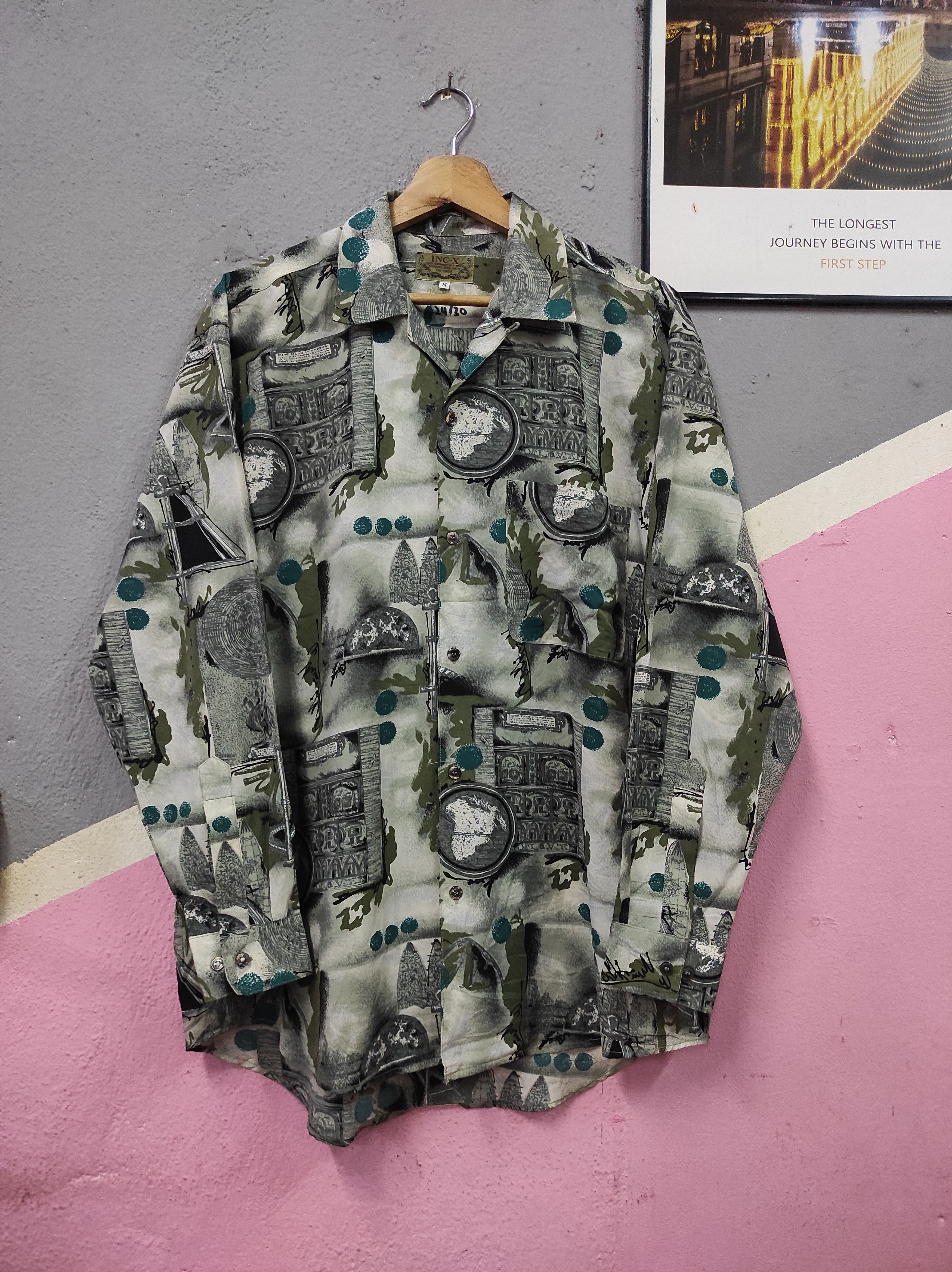 Japanese Brand INC-X ART FULLPRINT SHIRT LONGSLEEVE Size US M / EU 48-50 / 2 - 1 Thumbnail
