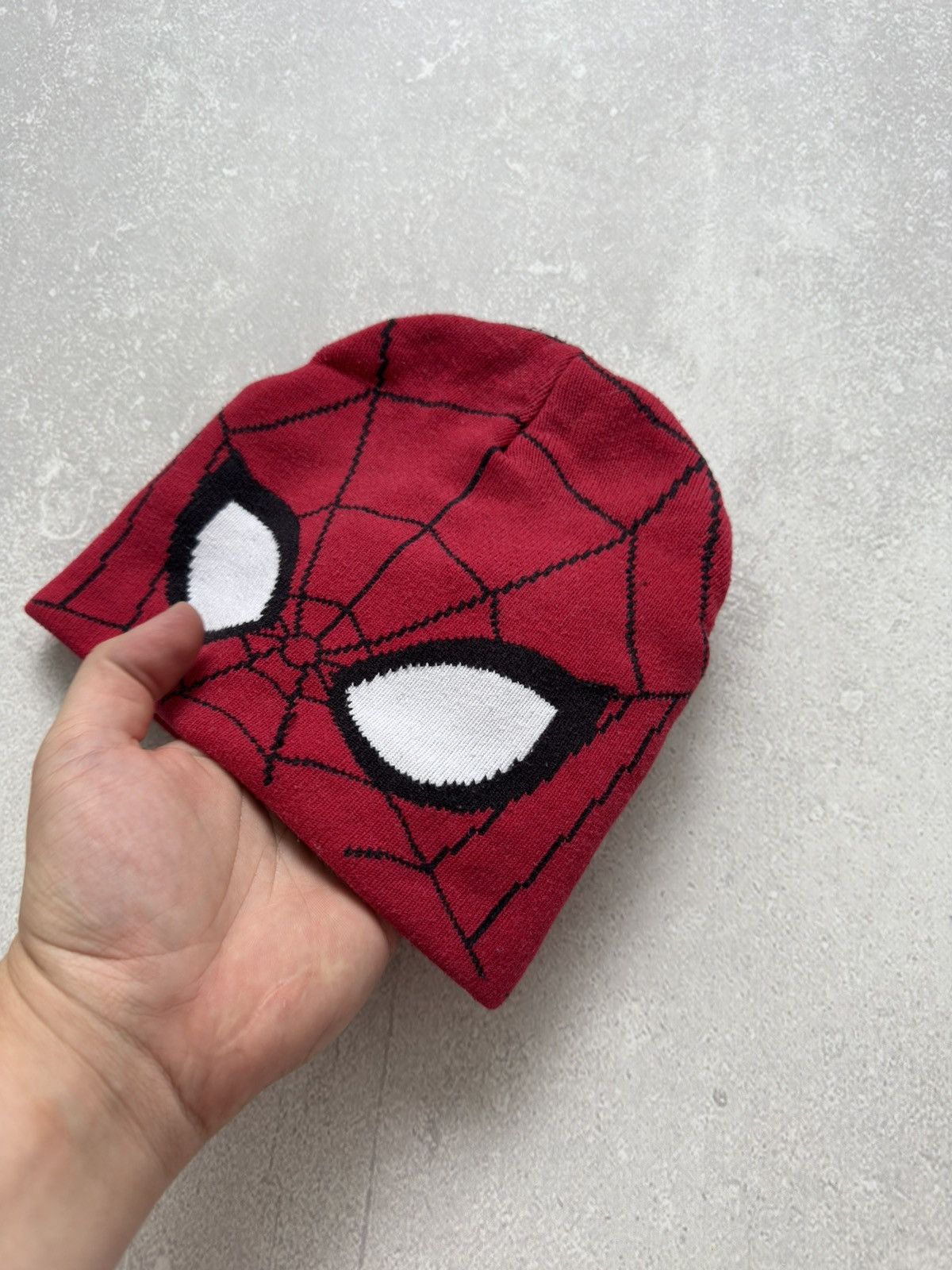 Marvel Comics Spider Man Y2K Marvel Big Logo Eye Beanie Hats One Size Size ONE SIZE - 5 Thumbnail