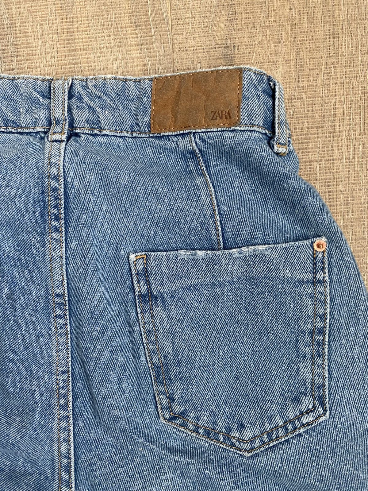 Zara Zara High Rise Cargo Jeans Size 26" / US 2 / IT 38 - 6 Thumbnail