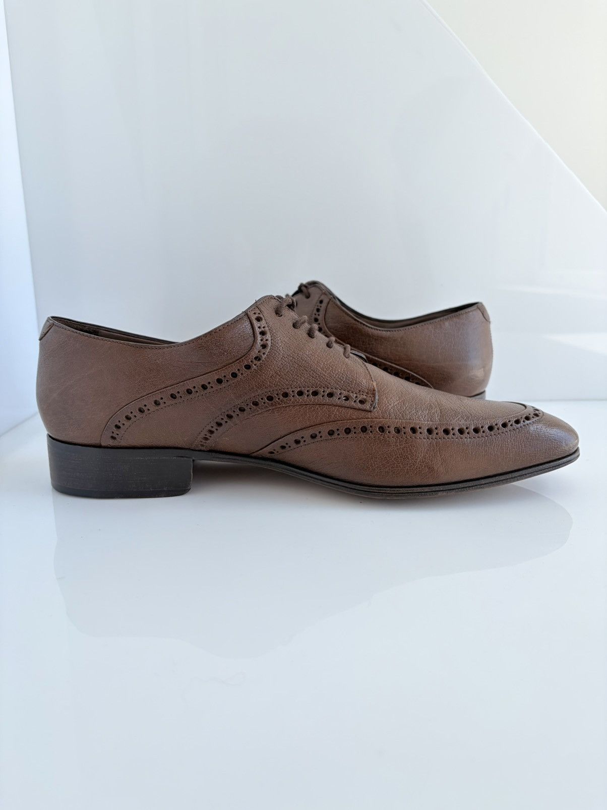 Valentino Valentino Garavani Leather Derby Wingtip Formal Casual Shoes Size US 10 / EU 43 - 5 Thumbnail