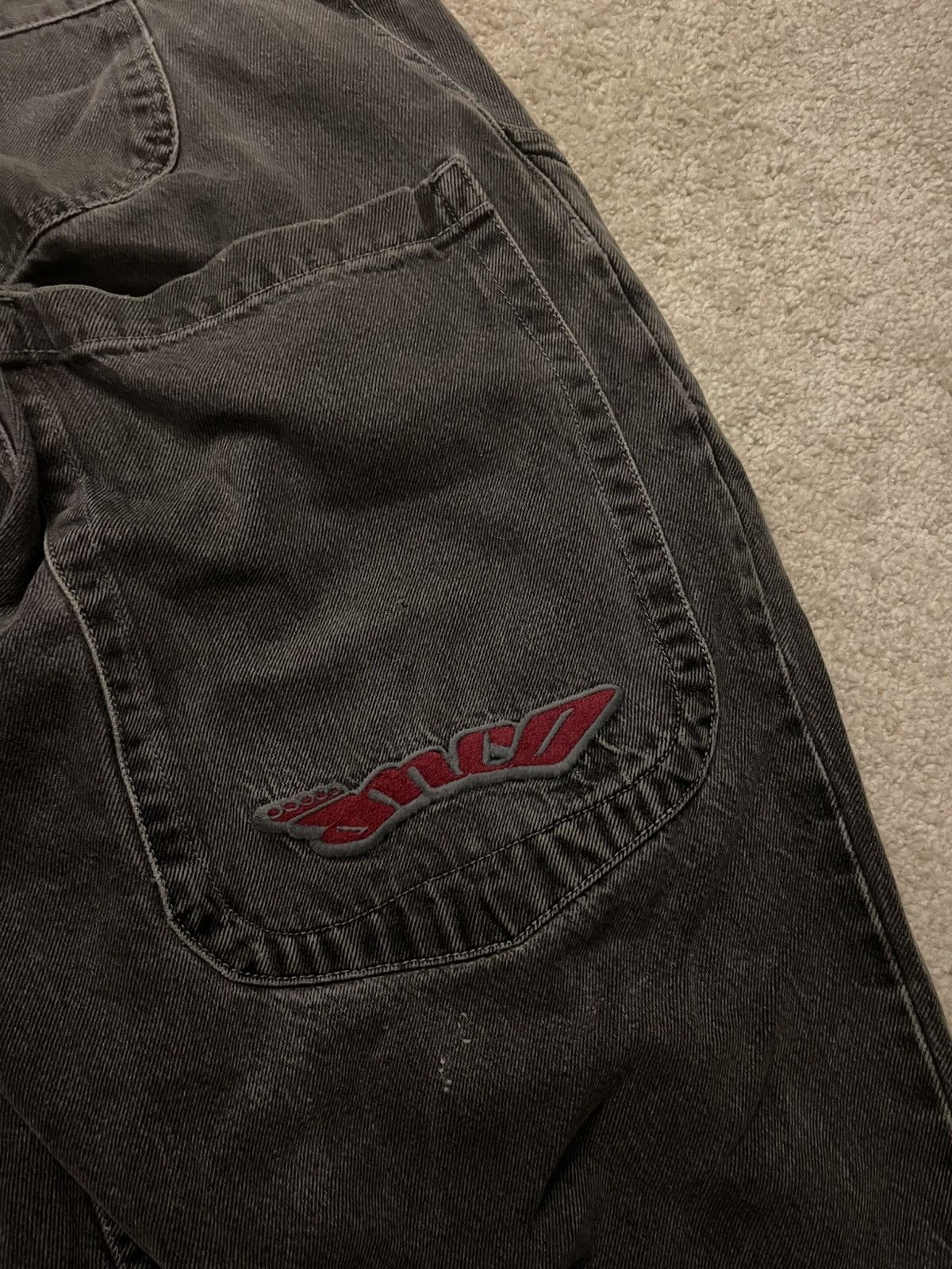 JNCO JNCO Low Down Black Jeans Size US 32 / EU 48 - 7 Thumbnail