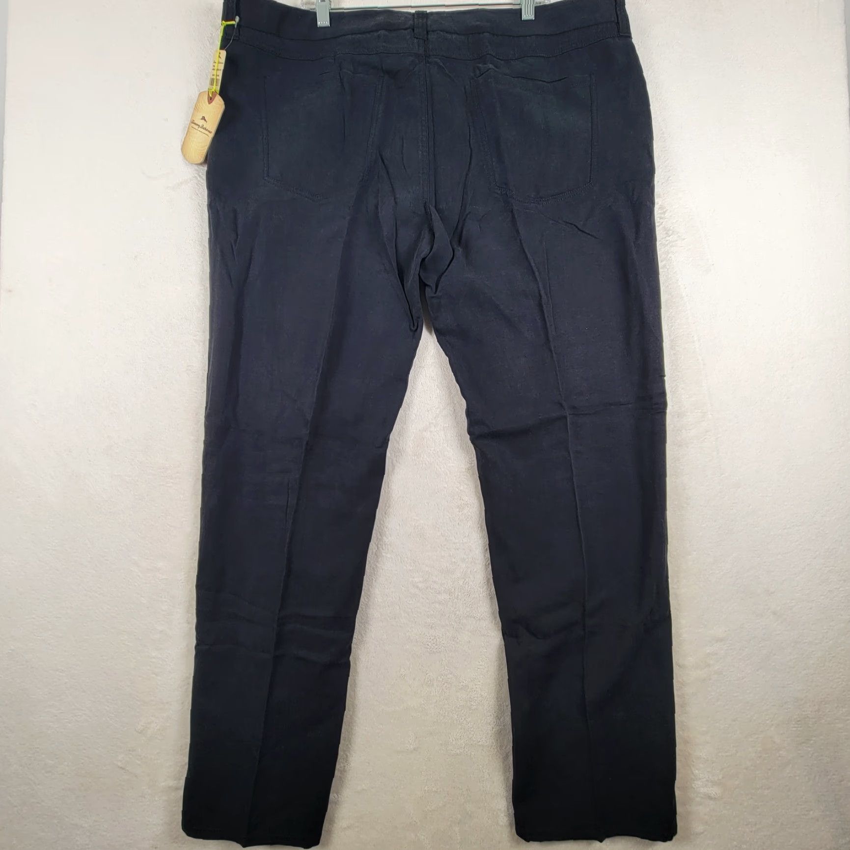 Tommy Bahama Tommy Bahama Pants Men's Black 44x32 Khakis Regular Pockets 5-Pocket Design Tencel Cotton Silk NWT Straight Rise Mid-Trade/Workwear Size US 44 / EU 60 - 3 Thumbnail
