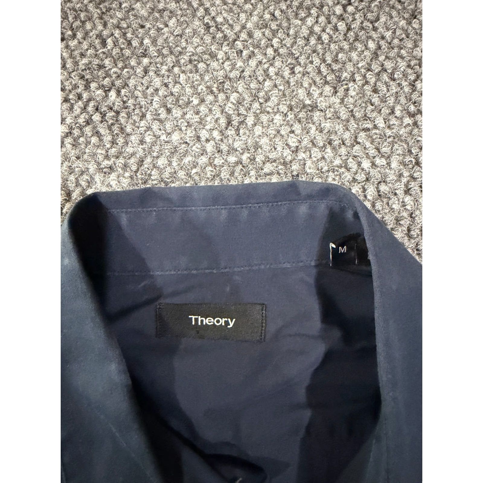 Theory Theory Button-Up Shirt Mens Medium Blue Short Sleeve Lightweight Casual Size US M / EU 48-50 / 2 - 3 Thumbnail