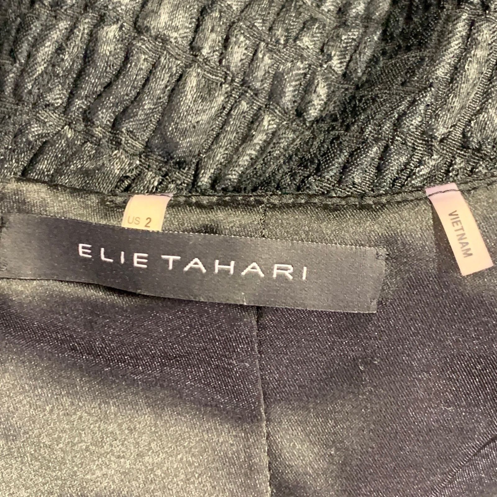 Elie Tahari ELIE TAHARI Black Polyester Blend Sleeveless Midi Dress Size XS / US 0-2 / IT 36-38 - 8 Thumbnail