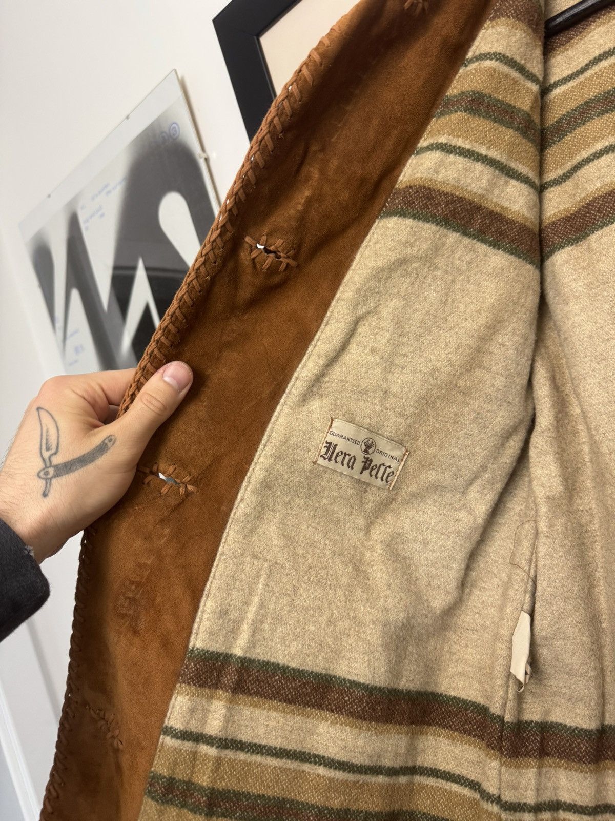 Leather Vintage Suede Fringe Cowboy Western Leather Jacket Hype Rare Size US M / EU 48-50 / 2 - 5 Thumbnail