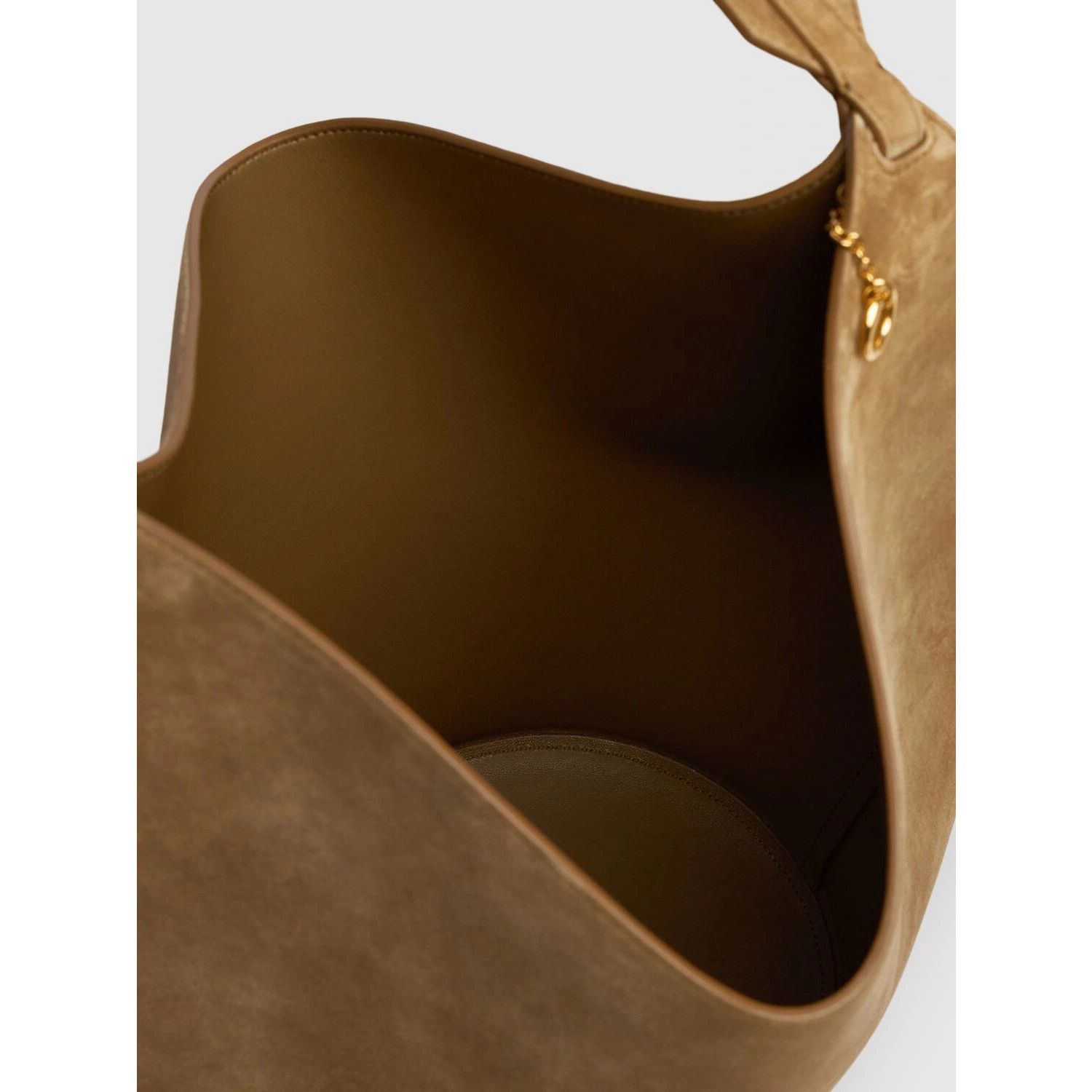KHAITE KHAITE Lotus Small Mud Suede Tote Bag New & Authentic Size ONE SIZE - 4 Thumbnail