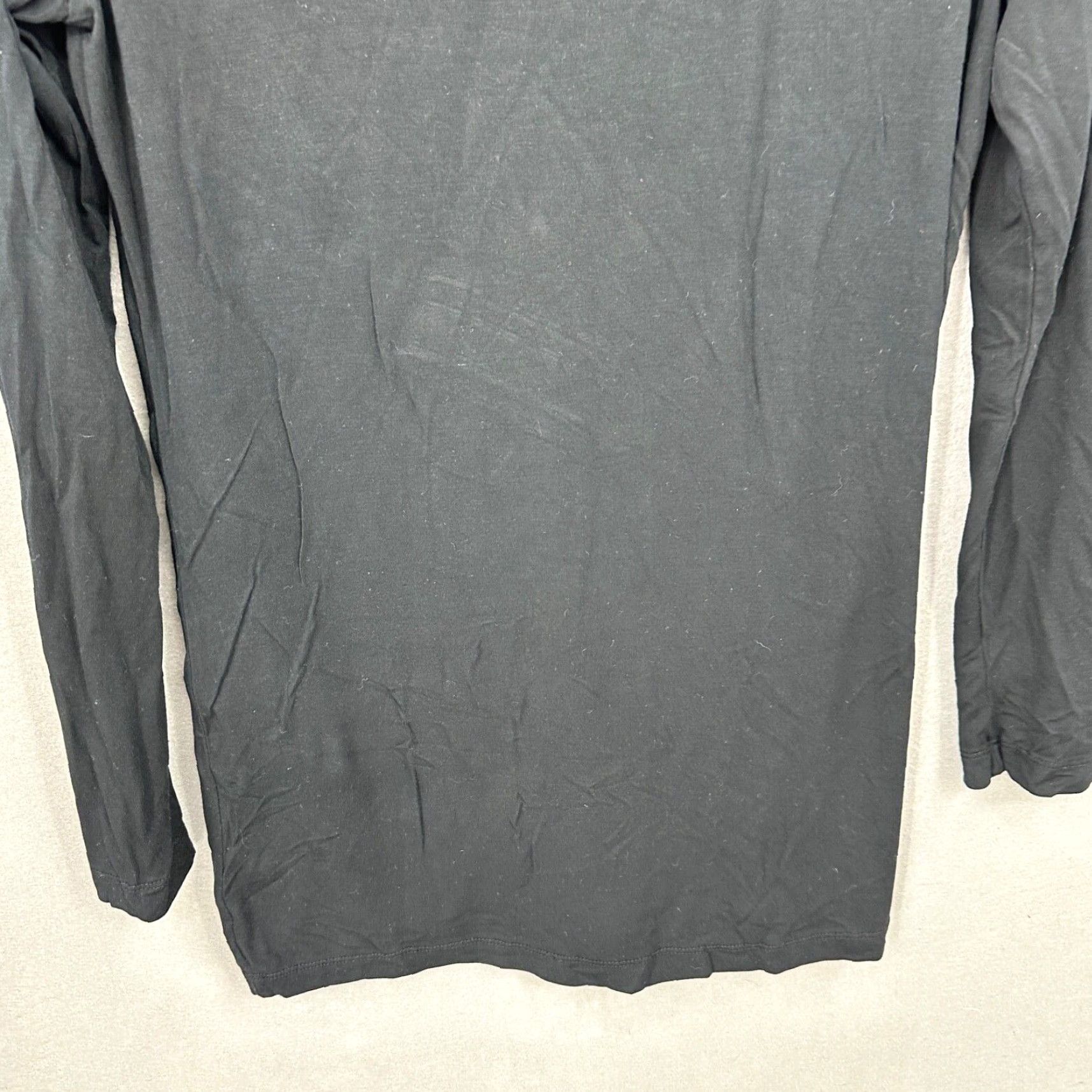 Vintage Bryn Walker Tunic Top Womens Small Black Long Sleeve Modal Lagenlook READ Size S / US 4 / IT 40 - 3 Thumbnail