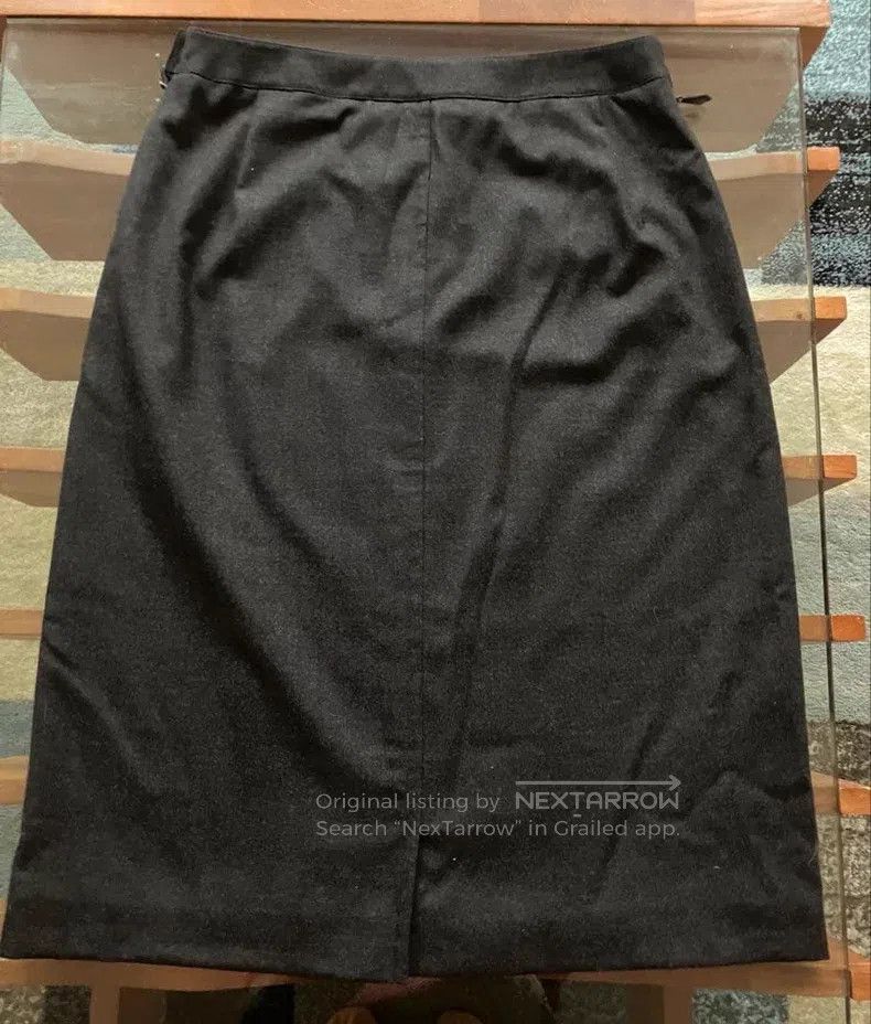 Hermes Hermes H-Button Side Zip Wool Skirt Size 27" / US 4 / IT 40 - 1 Thumbnail