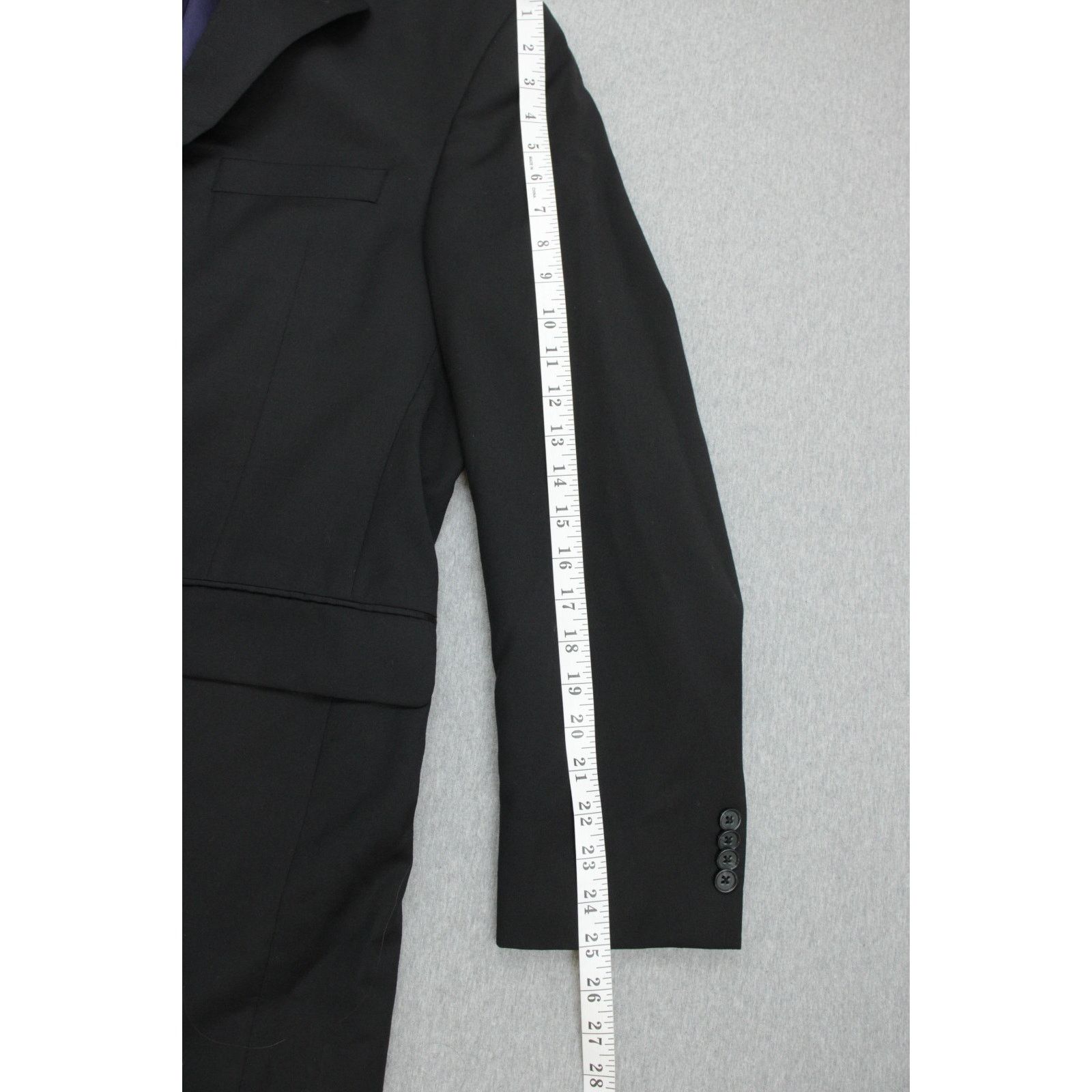 Jack Victor Jack Victor Blazer Mens 42R Black Loro Pina 100% wool Size 42R - 10 Thumbnail