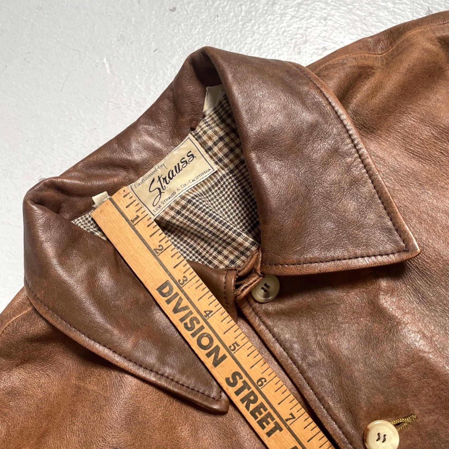 Levi's Vintage Levis Big E Sheepskin Leather Bomber Jacket Made Italy L LVC Style Size US L / EU 52-54 / 3 - 5 Thumbnail