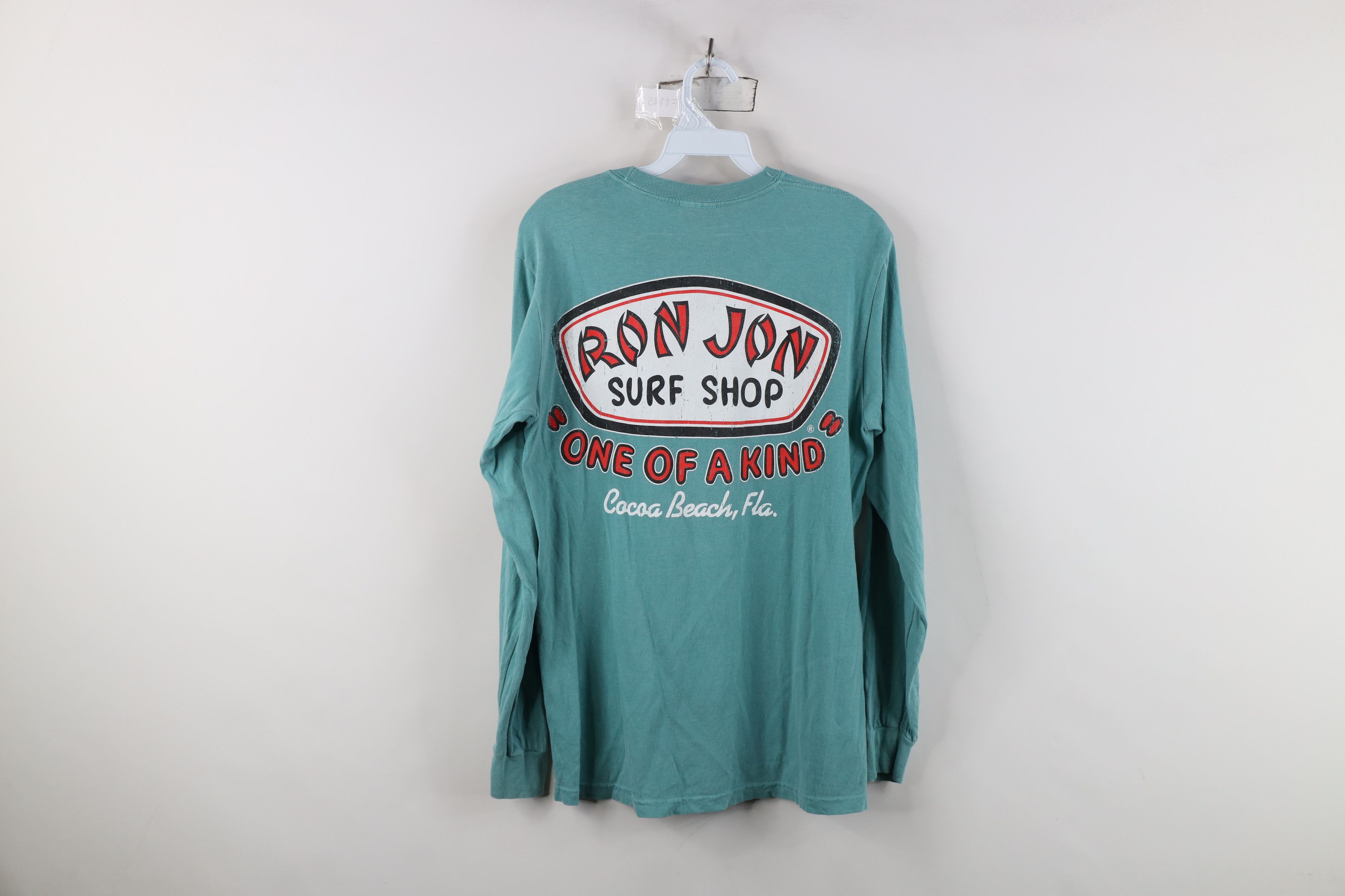 Vintage Vintage Ron Jon Surf Ship Spell Out Long Sleeve T-Shirt Teal Size US S / EU 44-46 / 1 - 12 Thumbnail