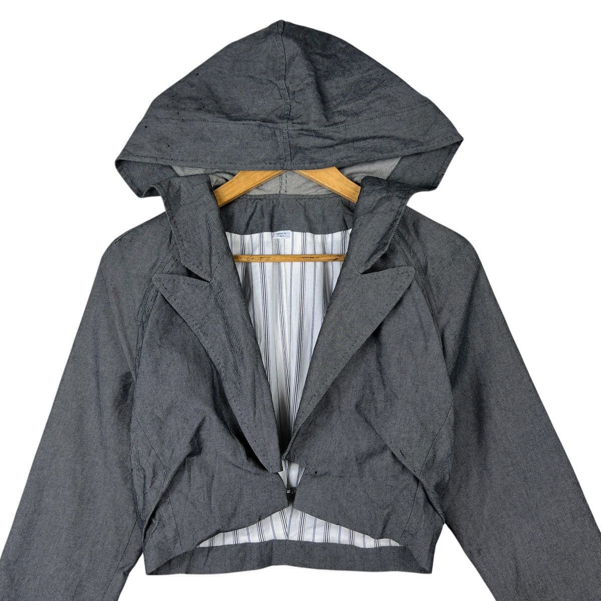 Hussein Chalayan 🔥 HUSSEIN CHALAYAN CROPPED HOODIES JACKET Size XS / US 0-2 / IT 36-38 - 4 Thumbnail