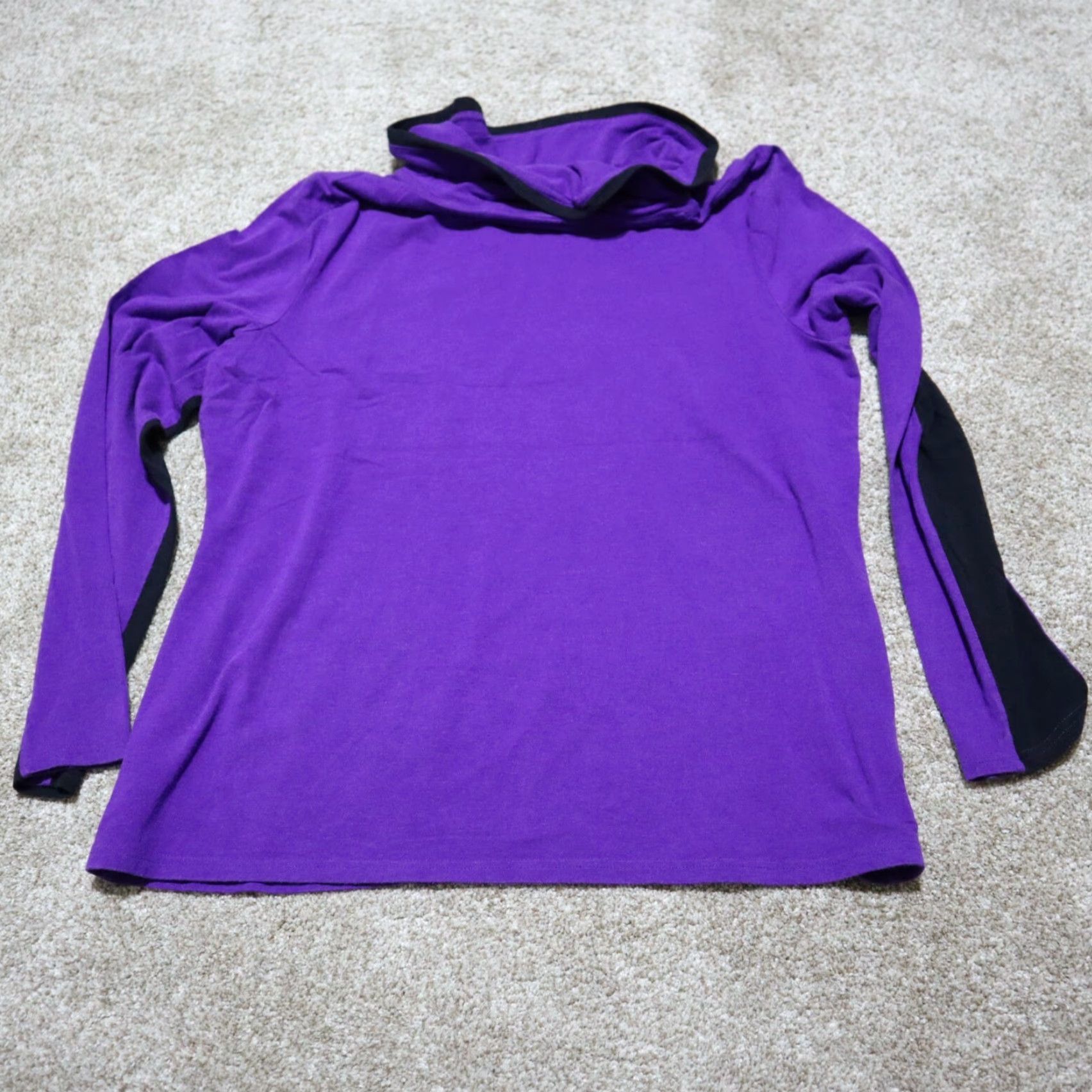 Liz Claiborne Liz Claiborne Shirt Women XL Purple Lightweight Turtle Neck Coat? Size XL / US 12-14 / IT 48-50 - 7 Thumbnail