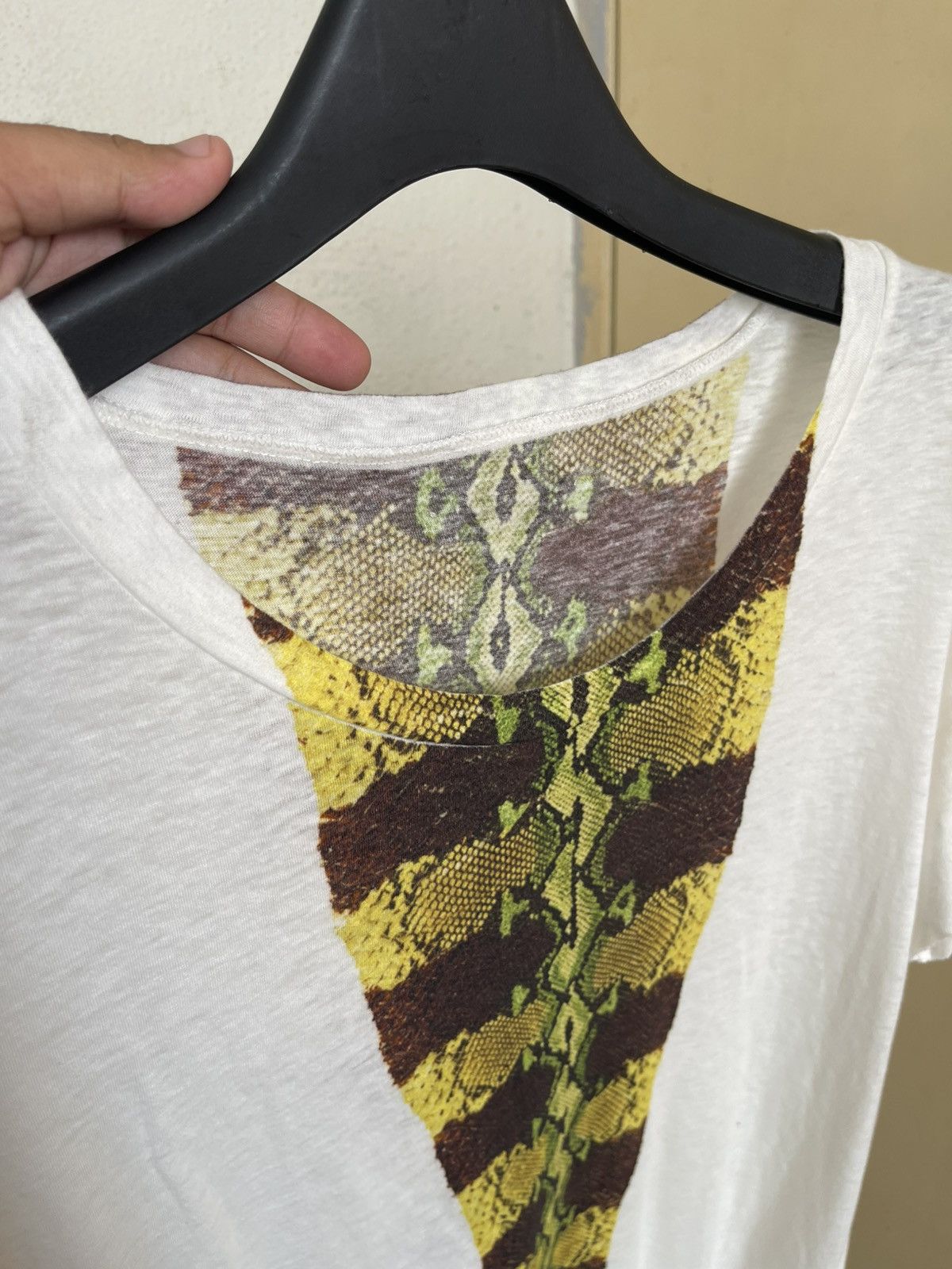 If Six Was Nine If Six Was Nine Habana Stripes Raw Hem Python T Shirt Size US M / EU 48-50 / 2 - 5 Thumbnail