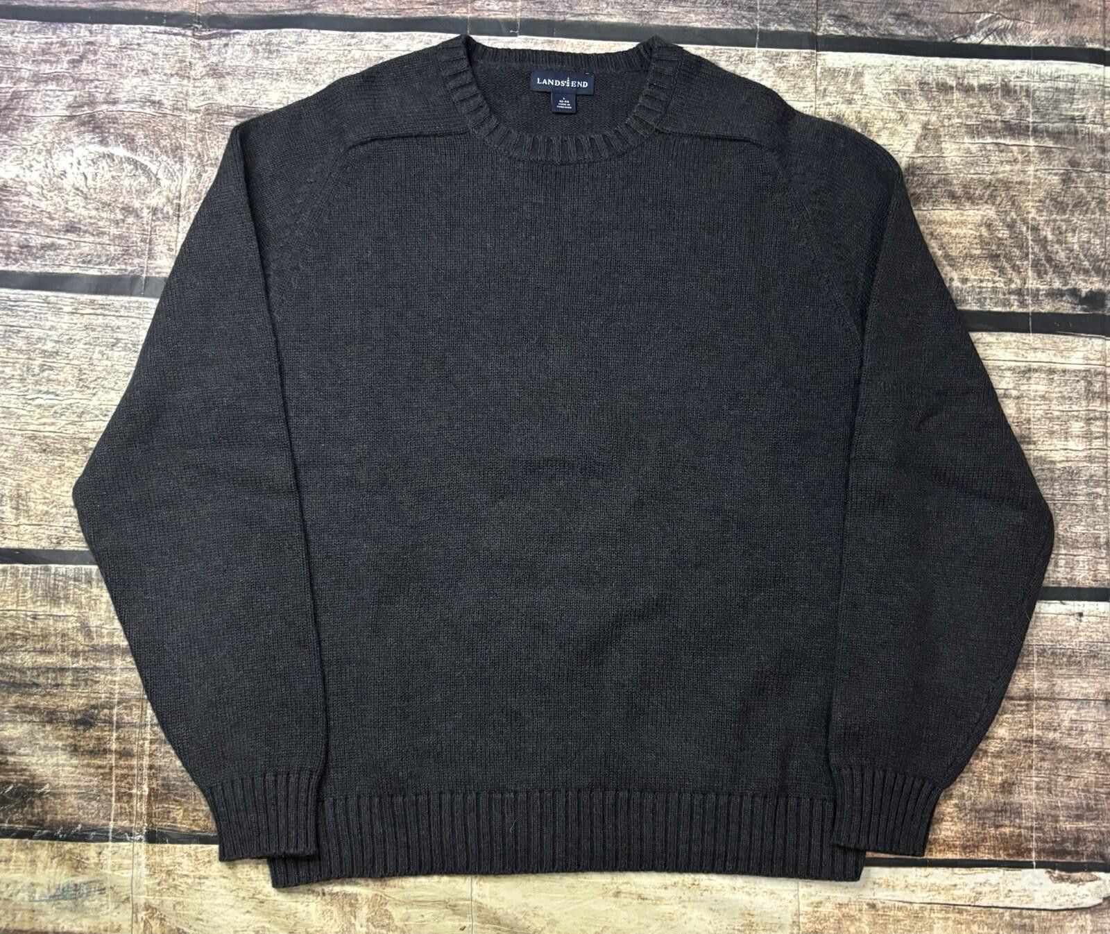 Lands' End Lands End Sweater Mens Large Cotton Crew Neck Pullover Knit Size US L / EU 52-54 / 3 - 1 Thumbnail