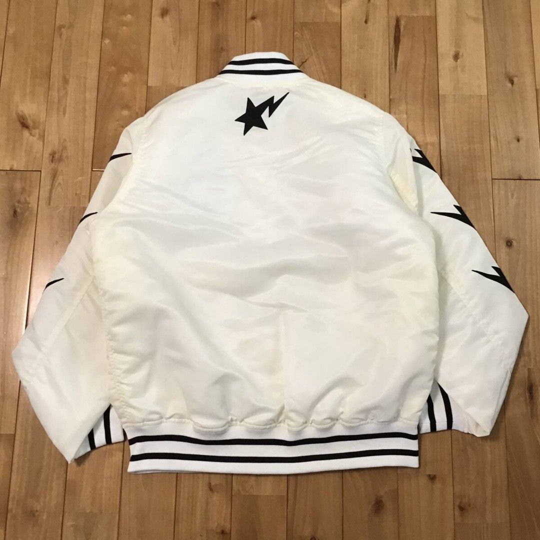 Bape × Nigo BAPE STA logo varsity jacket a bathing ape star NIGO Size US XL / EU 56 / 4 - 2 Thumbnail