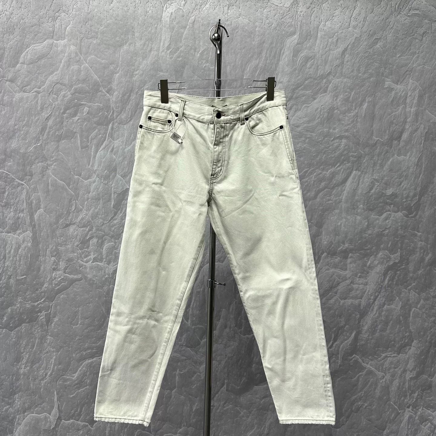 Saint Laurent Paris saint laurent white washed denim pants 32 Size US 32 / EU 48 - 1 Thumbnail