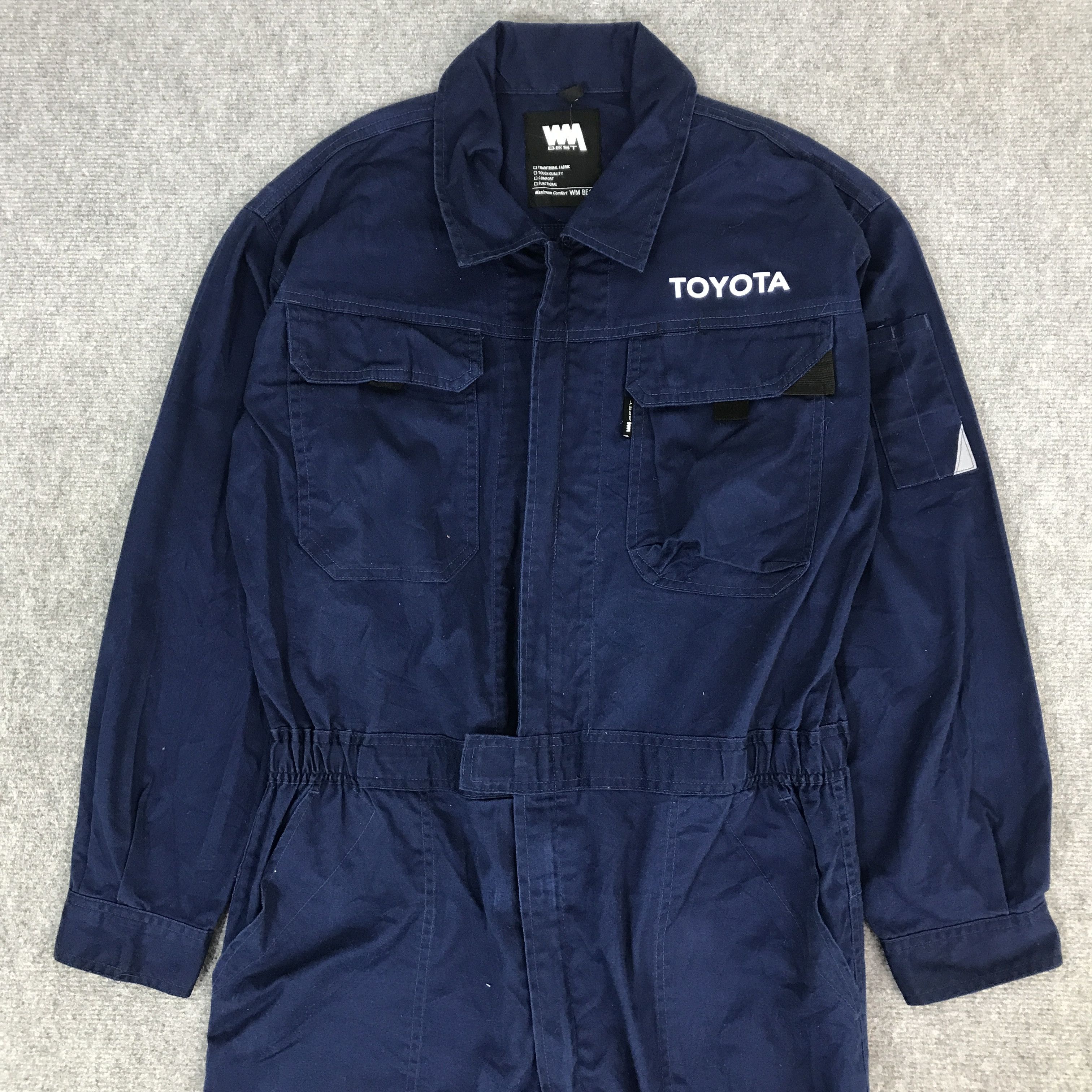 Japanese Brand VTG TOYOTA RACING BLUE CUSTOM COVERALL Size US L / EU 52-54 / 3 - 3 Thumbnail