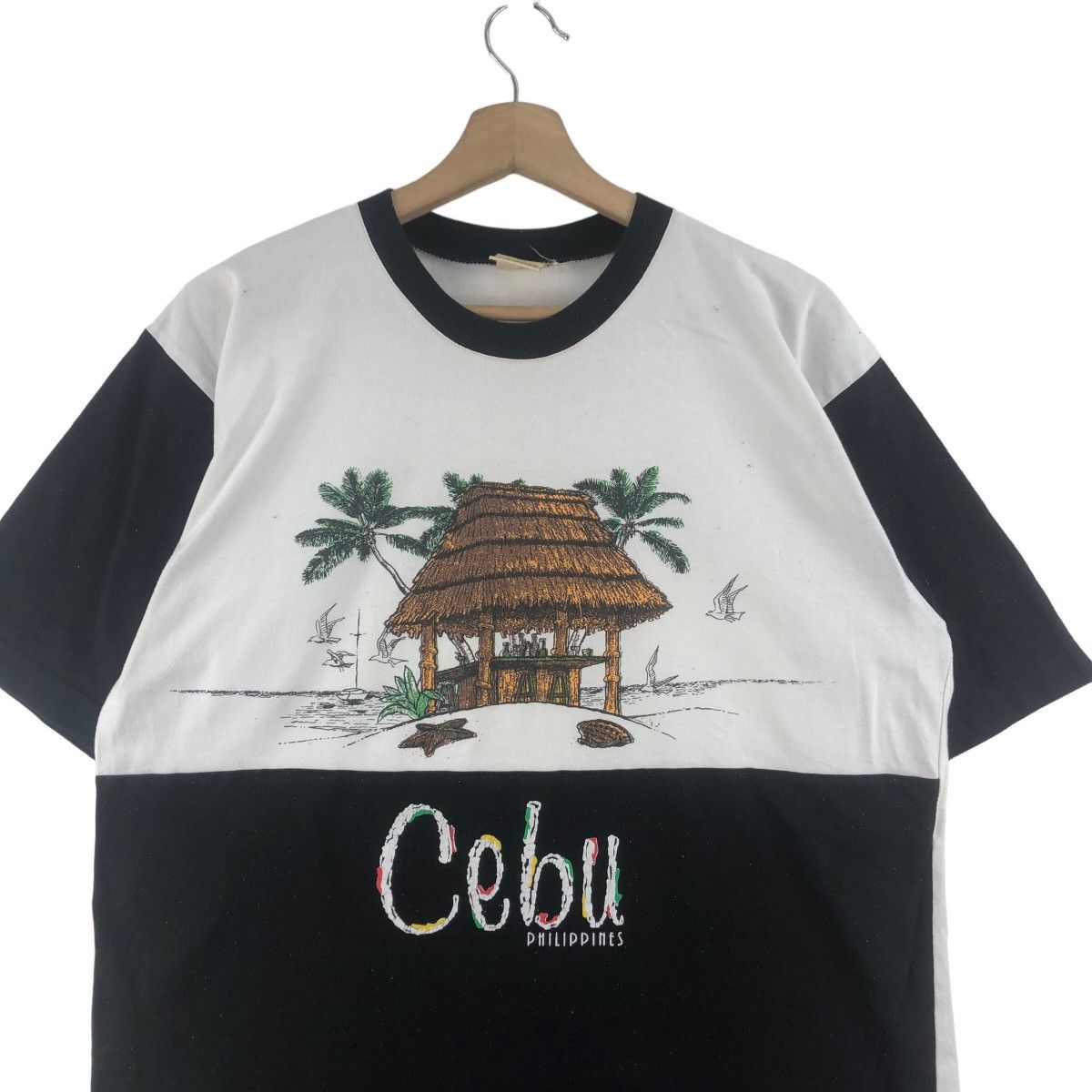 Vintage Vintage ENRICKE CEBU PHILIPPINES Painting Tee Shirt Beach Size US XL / EU 56 / 4 - 2 Thumbnail