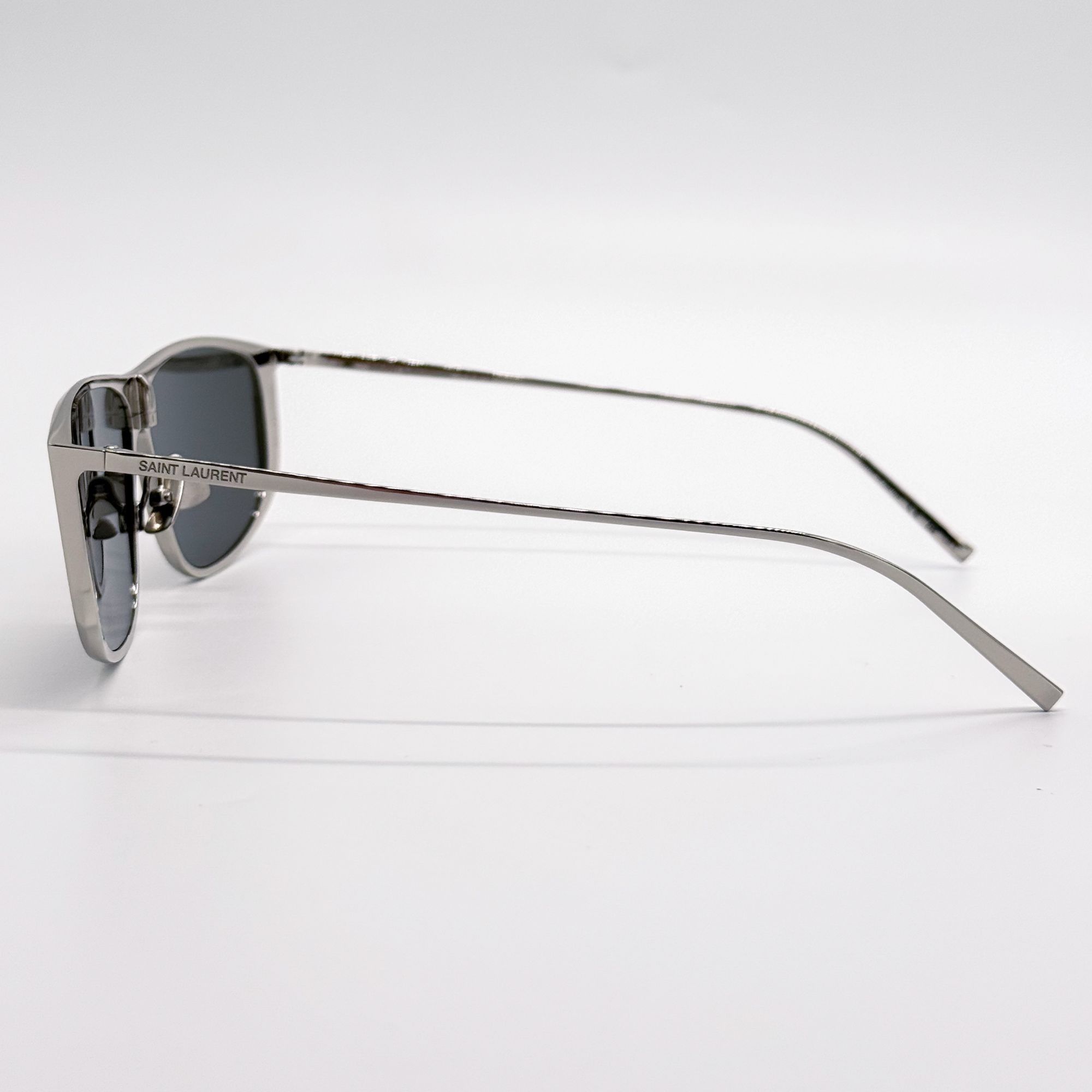 Saint Laurent Paris NEW SAINT LAURENT SL605 LUNA 001 SILVER SUNGLASSES SL 605 SH Size ONE SIZE - 6 Thumbnail