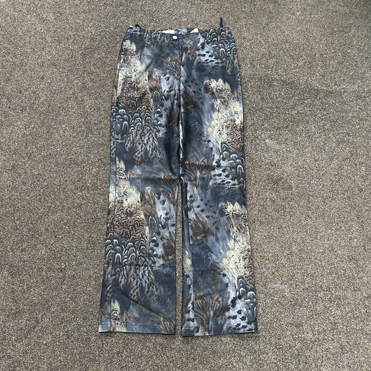 Vintage Vintage Y2K Baggy Wide Leg All Over Print Grunge Pants Faded Size 32" / US 10 / IT 46 - 1 Thumbnail