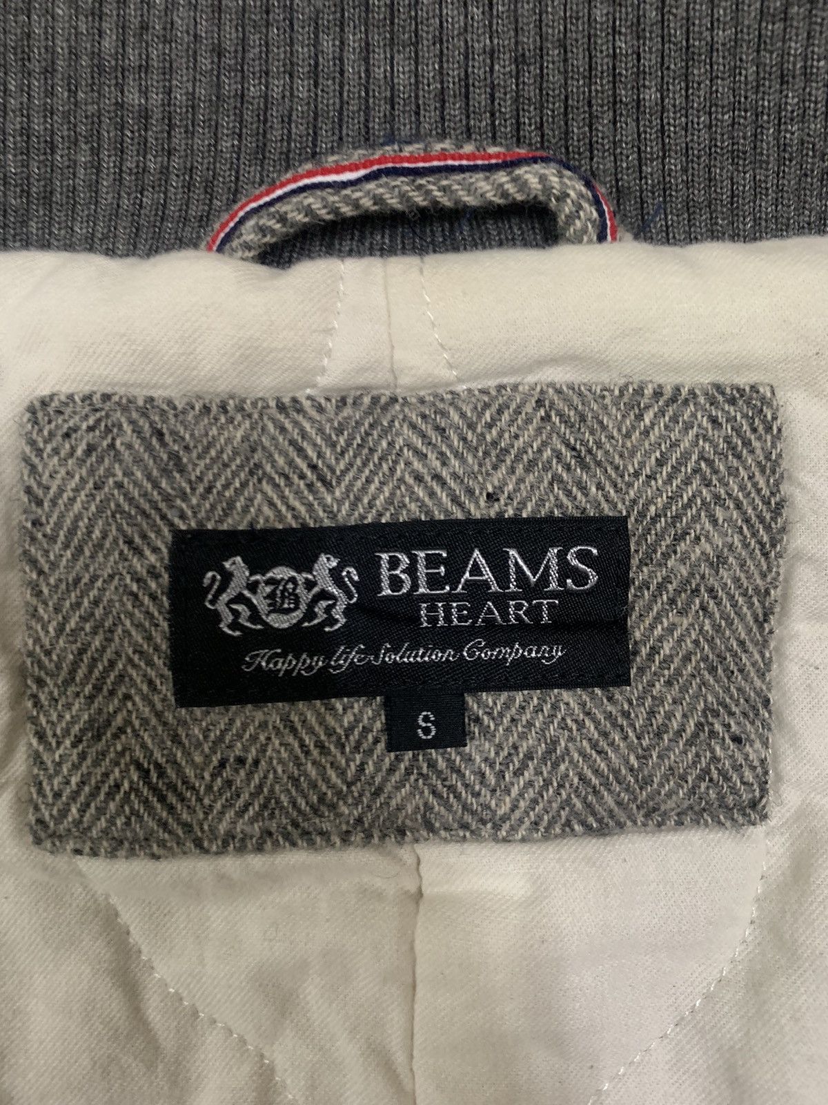 Beams Plus Japanese Beams Heart Wool Blend Herringbone Pattern Jacket Size US S / EU 44-46 / 1 - 14 Thumbnail