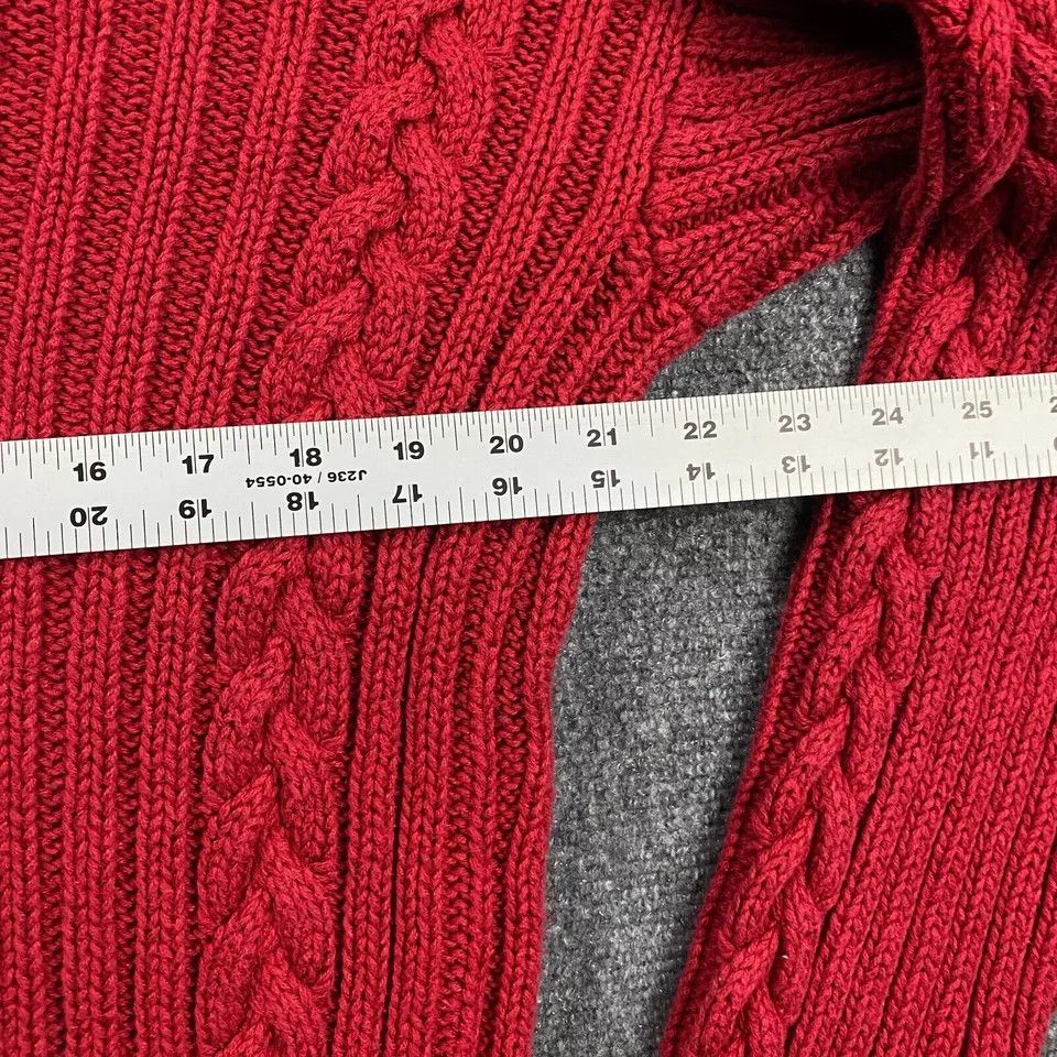 Old Navy × Vintage Old Navy Sweater Womens Large Cable Knit Chunky Ramie Size L / US 10 / IT 46 - 5 Thumbnail