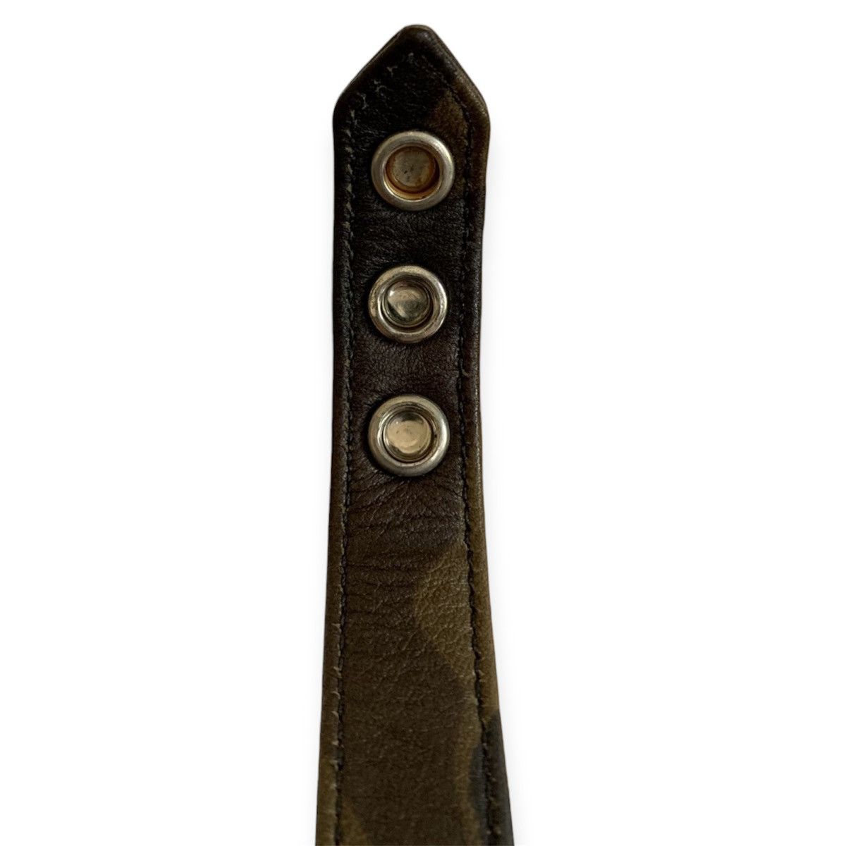 Chrome Hearts Chrome Hearts Adjustable Camo Leather Silver Snap Bracelet Size ONE SIZE - 9 Thumbnail
