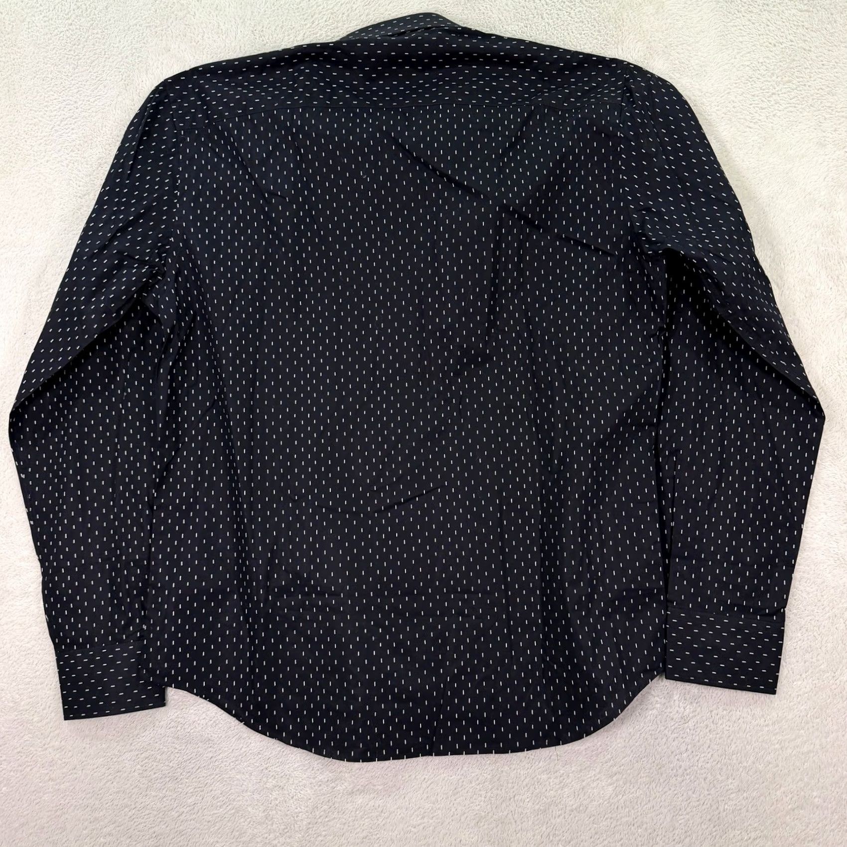 BUGATCHI Bugatchi Mens Large Button Up Shirt - Modern Black Floral Pattern Size US L / EU 52-54 / 3 - 7 Thumbnail