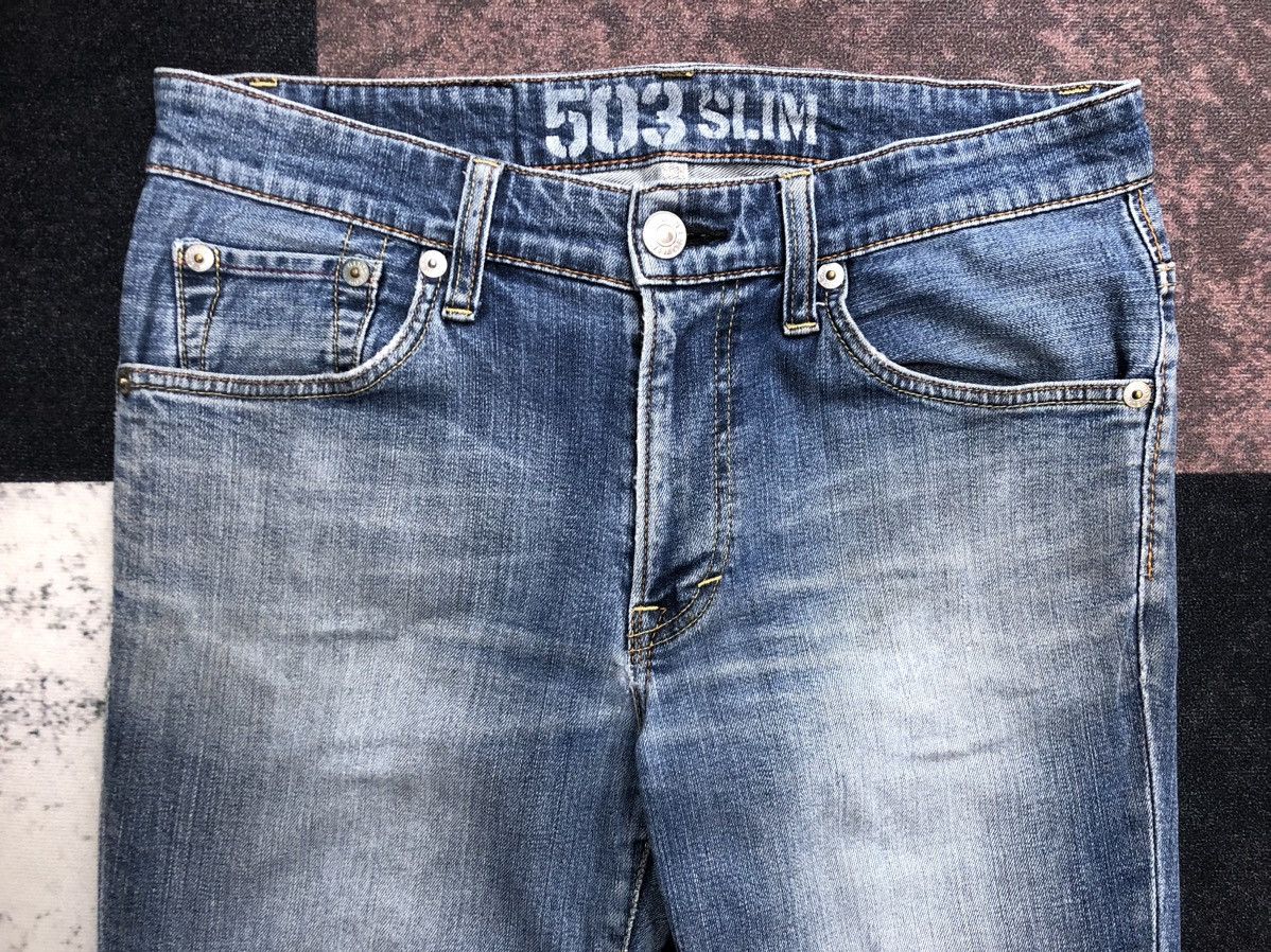 Edwin Vintage Japanese BlueTrip Edwin 503 Distressed Jeans Size US 34 / EU 50 - 3 Thumbnail