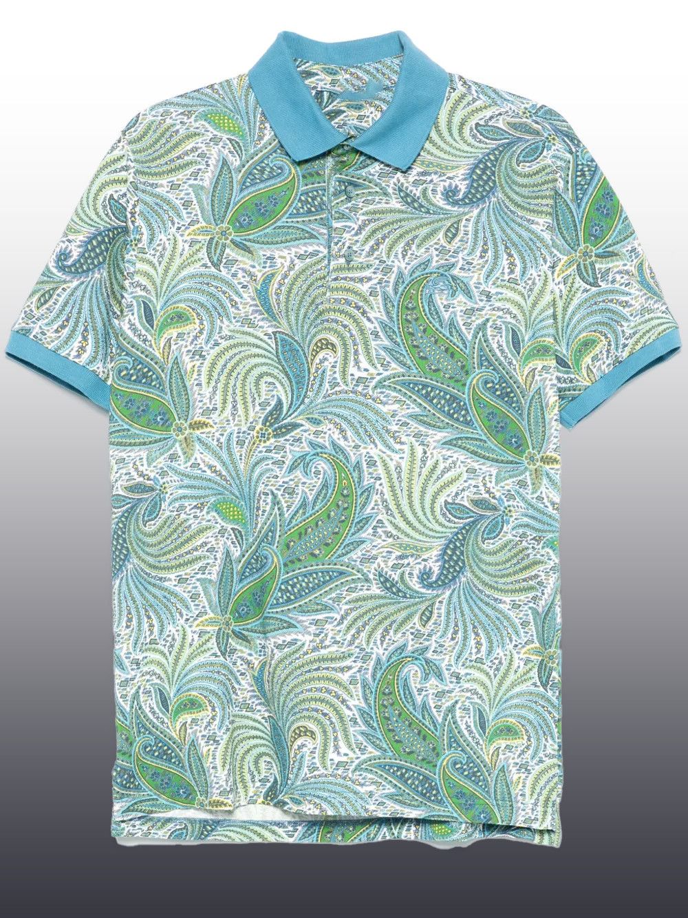 Other Light Blue Short Sleeve Polo Shirt – Classic Men's Polo Size US M / EU 48-50 / 2 - 1 Thumbnail