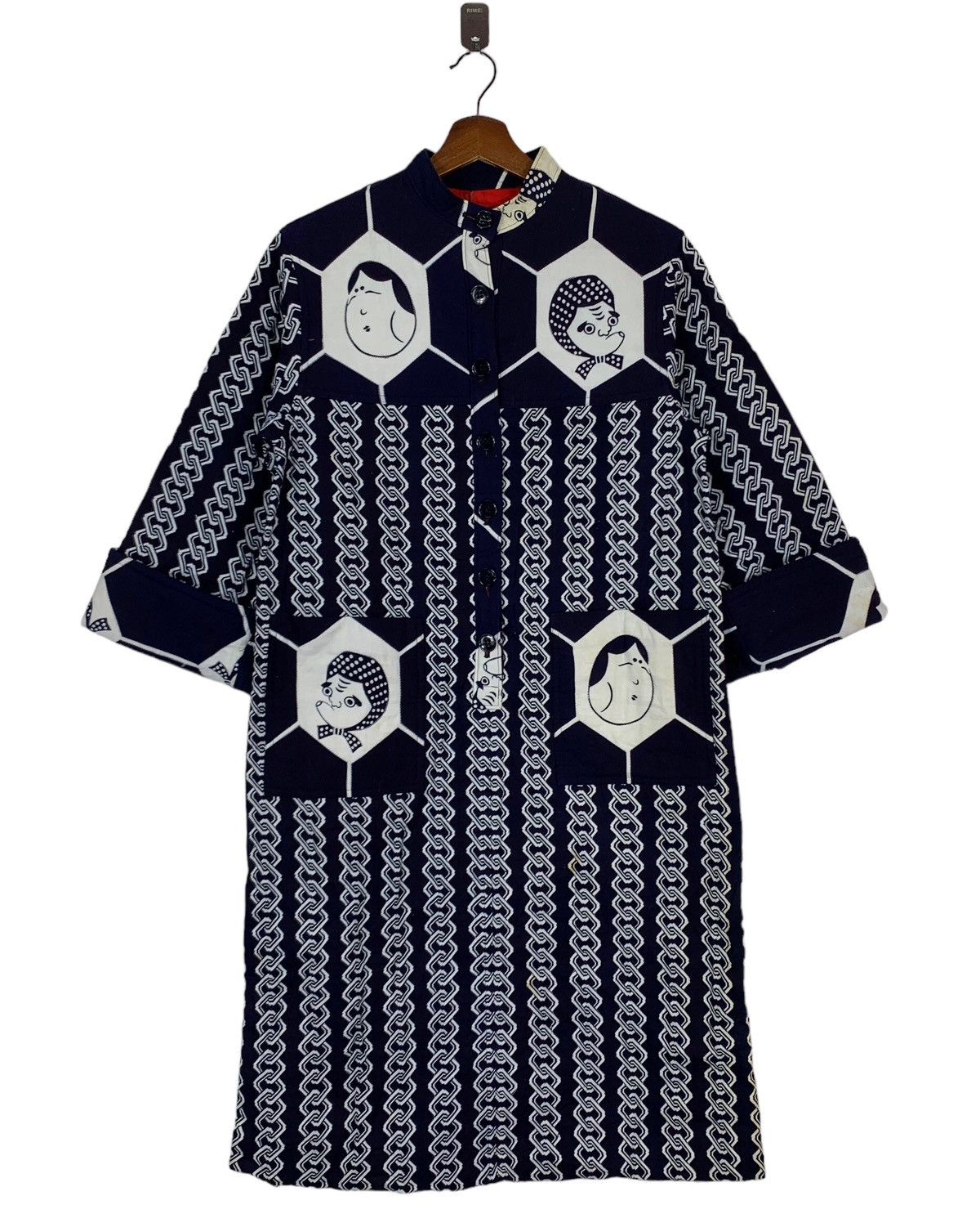 Hanae Mori VINTAGE VIVID HANAE MORI JAPANESE BRAND SUMO BUTTON JACKET Size US M / EU 48-50 / 2 - 1 Thumbnail