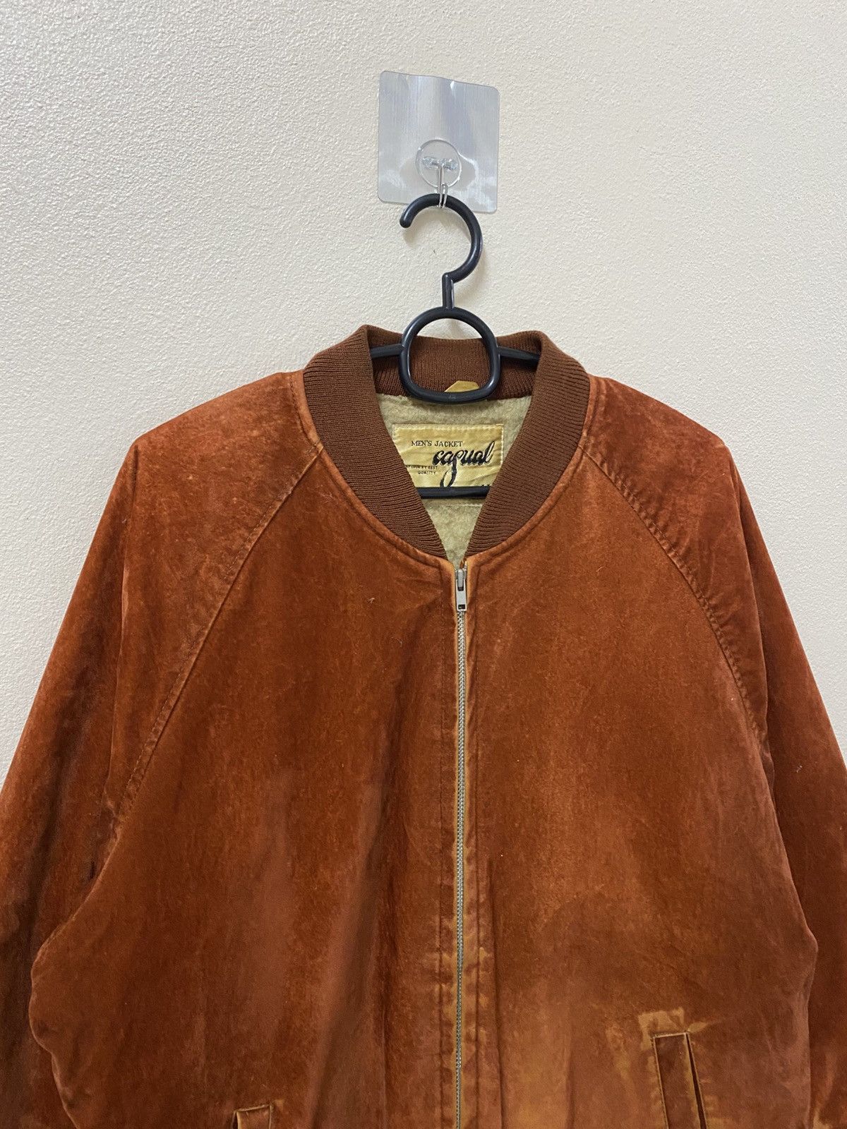 Japanese Brand Vintage Japanese Acrylic Bomber Jacket Brown Made in Japan Size US M / EU 48-50 / 2 - 5 Thumbnail