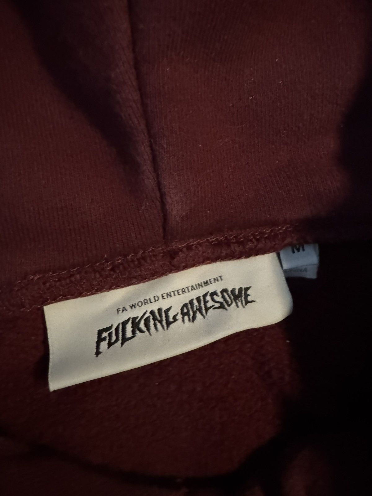 Fucking Awesome Burgundy Fucking Awesome Hoodie Size US M / EU 48-50 / 2 - 3 Thumbnail