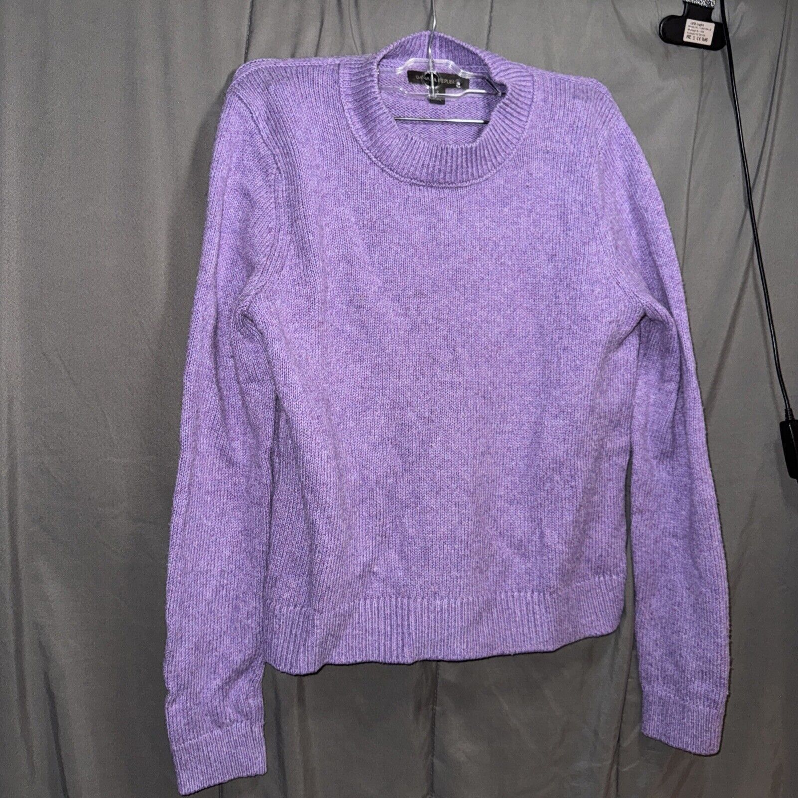 Banana Republic Banana Republic Sweater Womens S Purple SHRUNKEN Cotton Acry Size S / US 4 / IT 40 - 1 Thumbnail