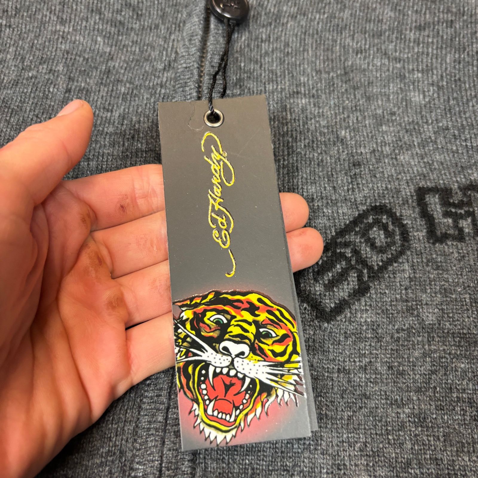 Ed Hardy NWT Ed Hardy Eagle Lambswool Angora Zip Hoodie Medium Y2K Size US M / EU 48-50 / 2 - 6 Thumbnail