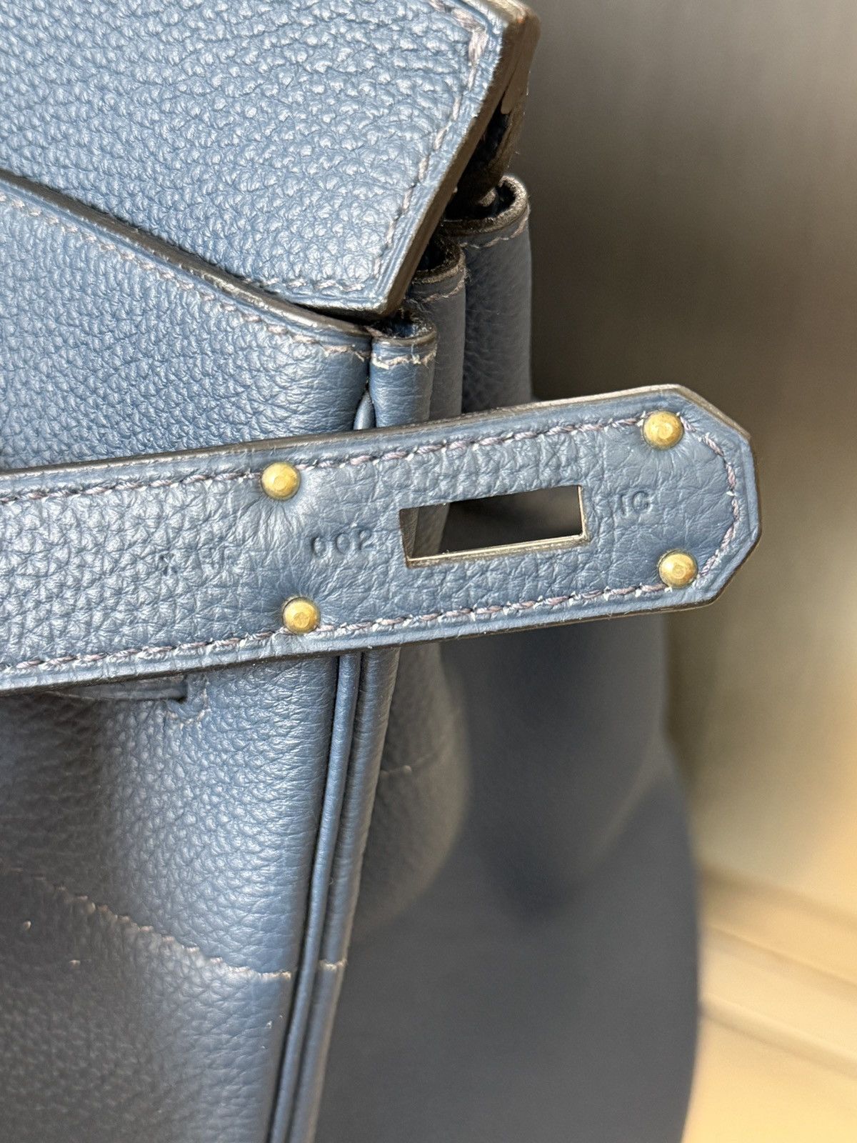 Hermes Hermes HAC 40 Blue Togo Leather Palladium Hardware Size ONE SIZE - 17 Thumbnail