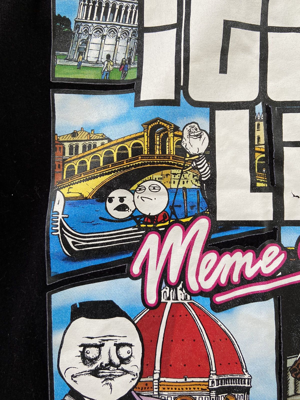 Japanese Brand × Vintage Humor Italia Meme City GTA5 Style Y2K T-shirt Size US L / EU 52-54 / 3 - 5 Thumbnail