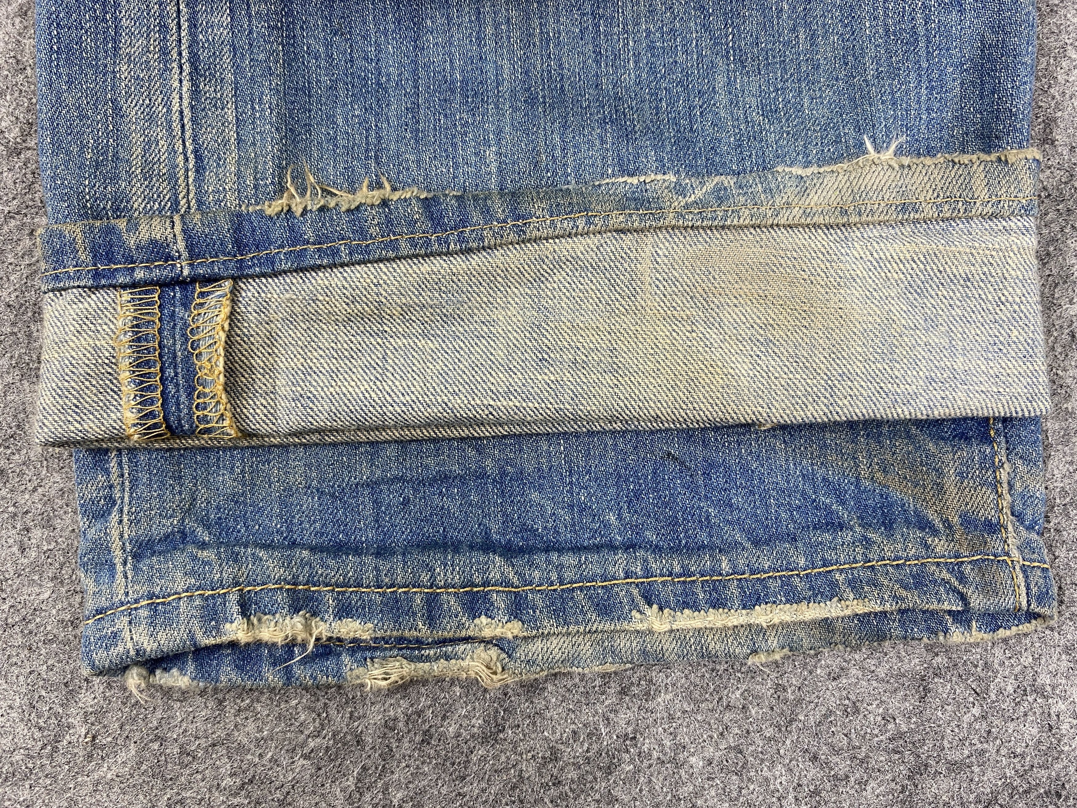 Levi's Ripped Written Blue Vintage Levi's 501 32x31.5 Denim -JN2489 Size US 32 / EU 48 - 13 Thumbnail