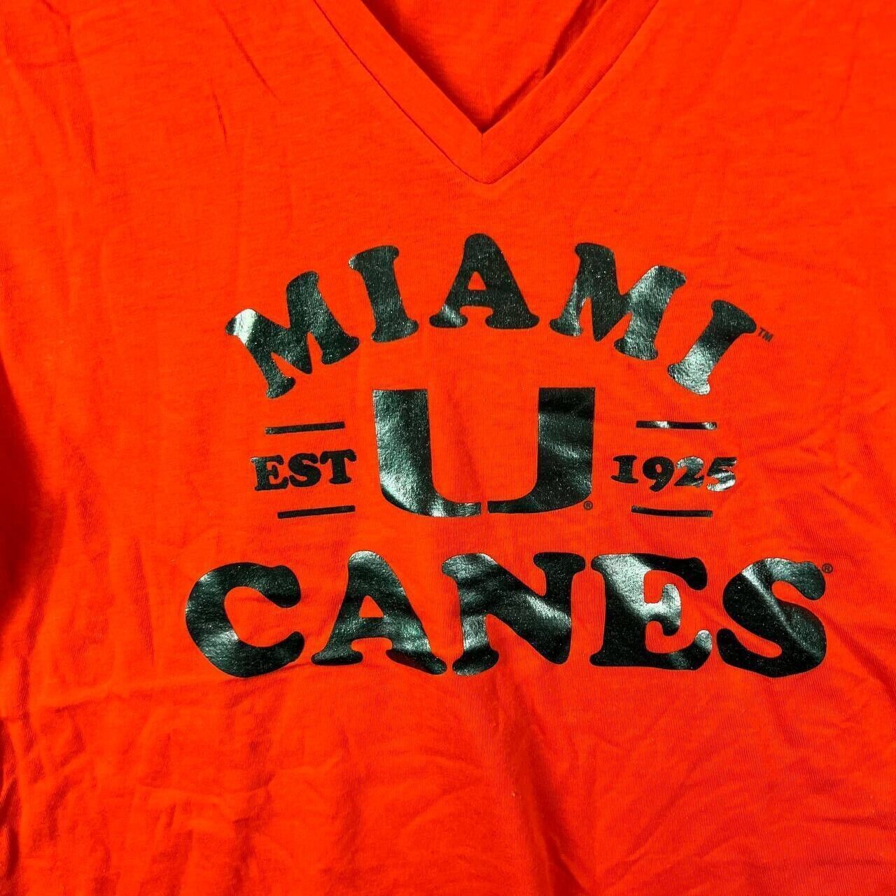 NCAA Miami Hurricanes NCAA M Fanatics Casual T-Shirt Red New Size M / US 6-8 / IT 42-44 - 2 Thumbnail
