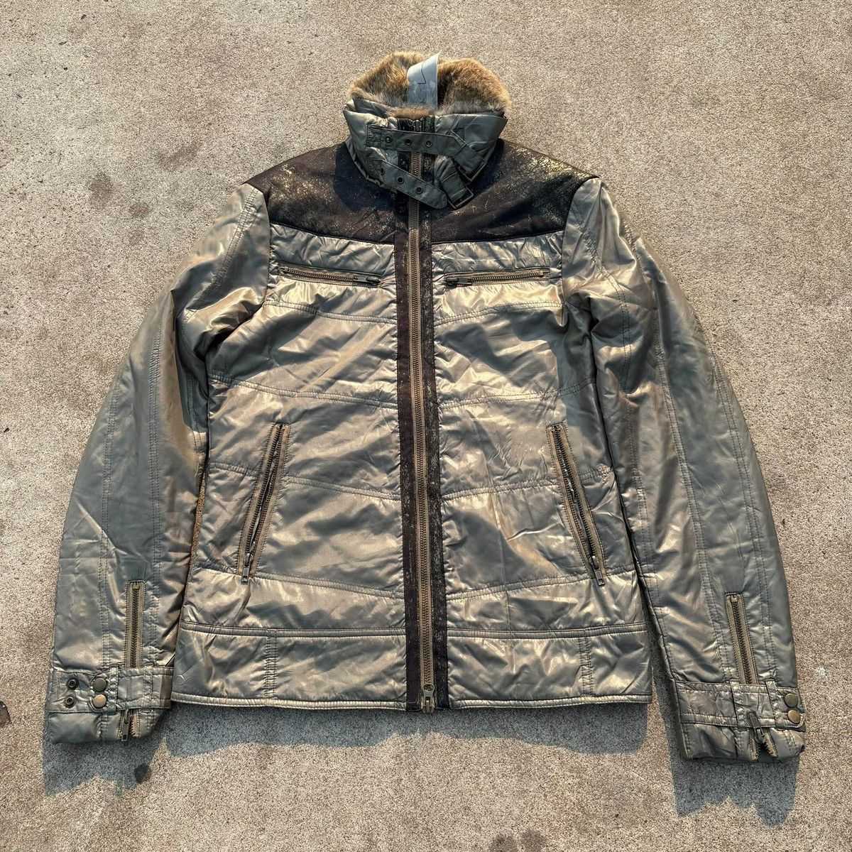Le Grande Bleu (L.G.B.) Japanese Bondage Fur Vkei Jacket ASM LGB Inspired Size US M / EU 48-50 / 2 - 5 Thumbnail