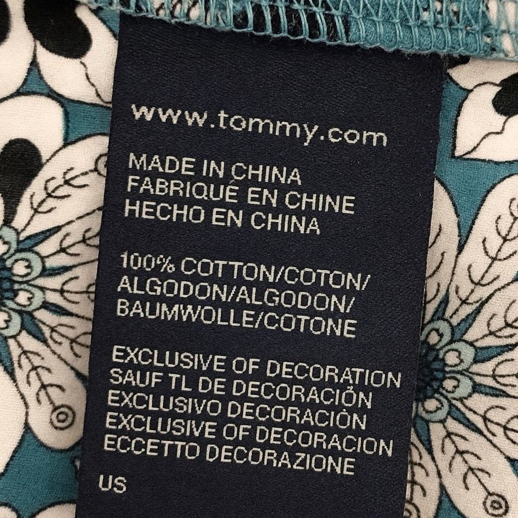 Tommy Hilfiger Tommy Hilfiger Blue White Floral Tank Top Women’s Small 100% Size S / US 4 / IT 40 - 3 Thumbnail