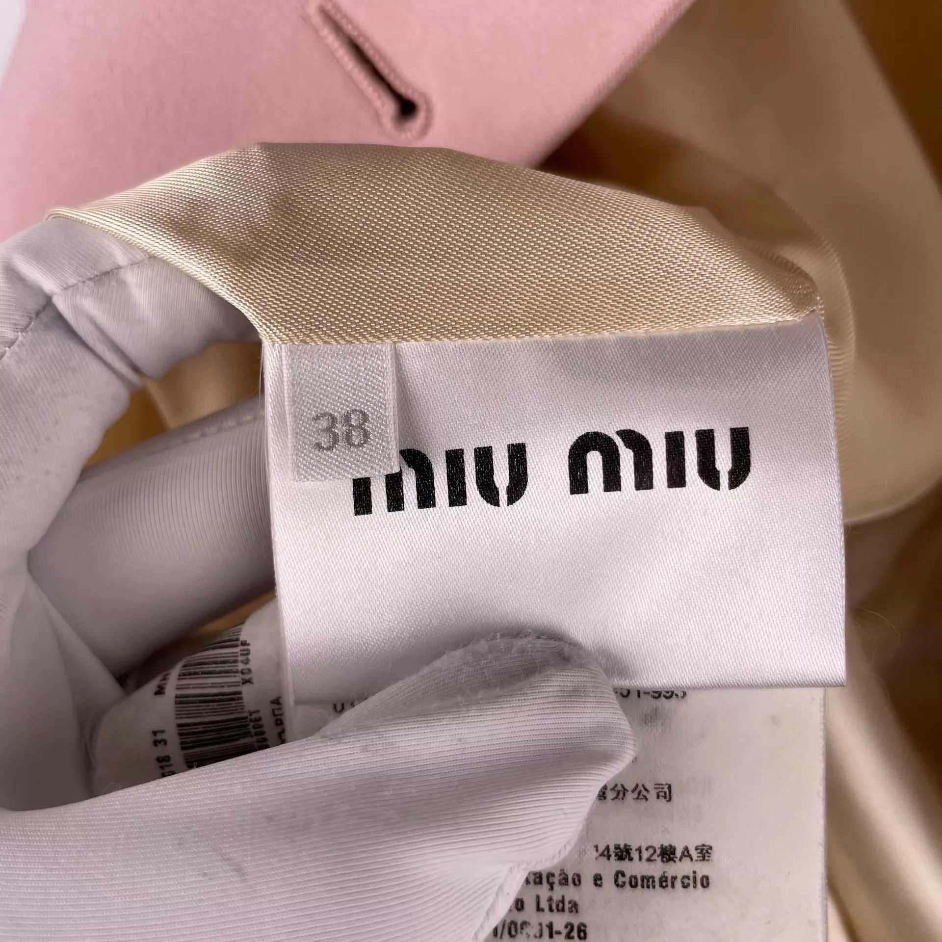 Miu Miu MIU MIU women's pink short blazer 38 Size XS / US 0-2 / IT 36-38 - 6 Thumbnail