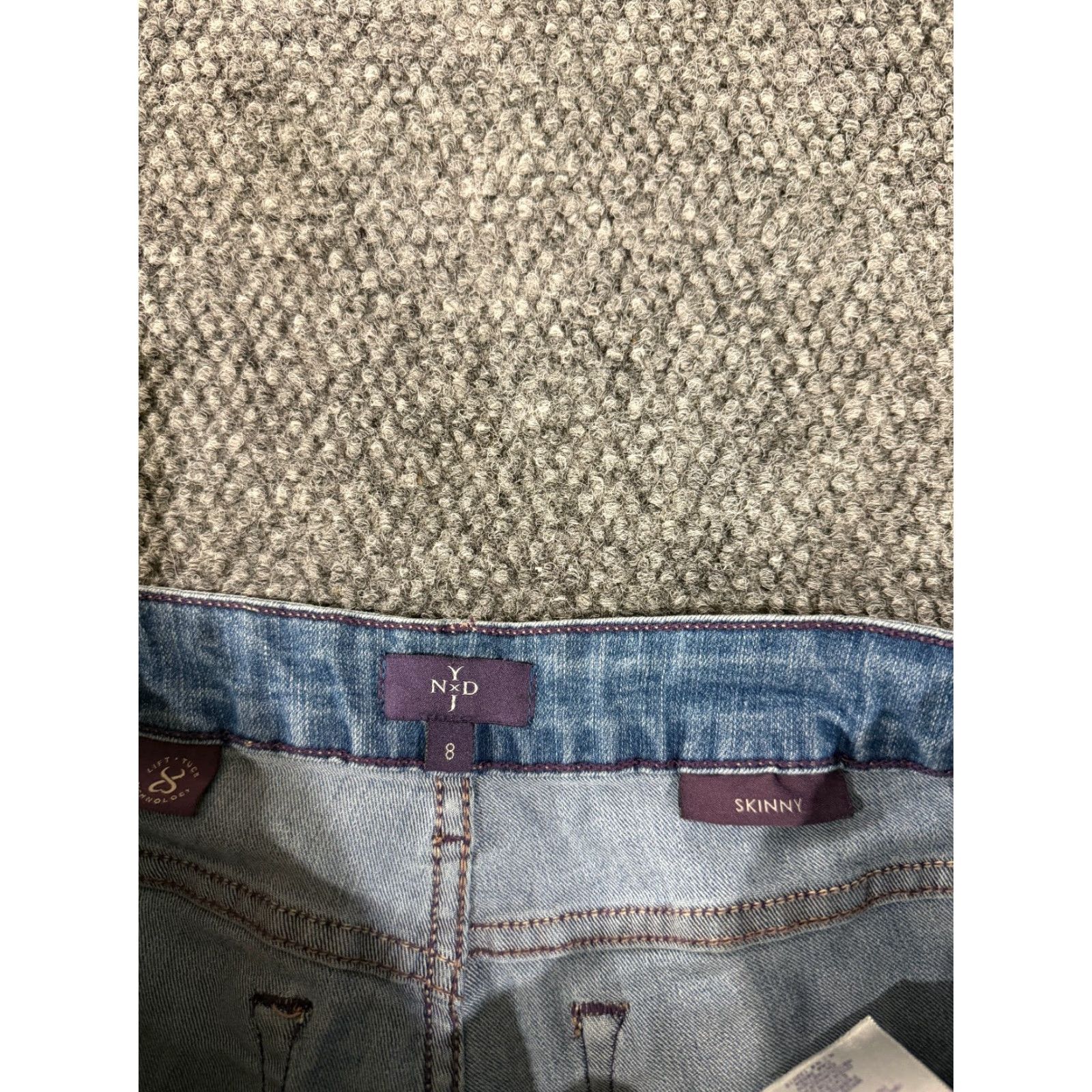 NYDJ NYDJ Jeans Womens 8 Blue Skinny Stretch Denim Light Wash 5-Pocket Regular Inseam 30in Size 30" / US 8 / IT 44 - 3 Thumbnail