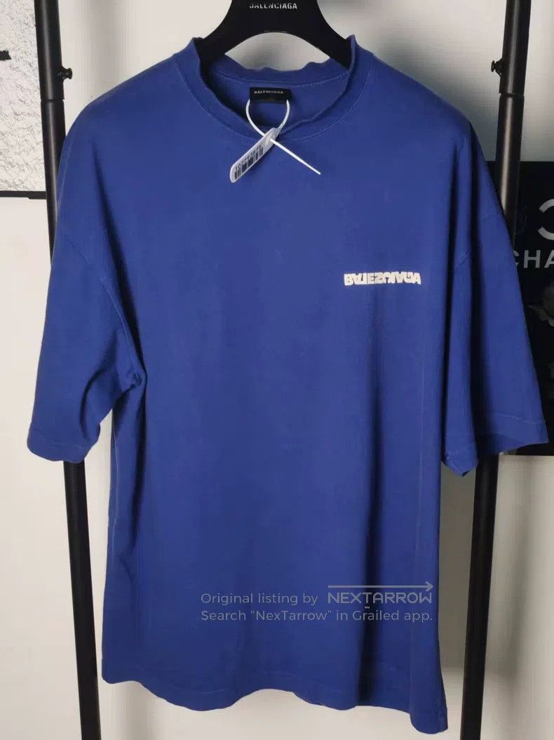 Balenciaga Balenciaga Embroidered Logo T-Shirt Size US S / EU 44-46 / 1 - 1 Thumbnail