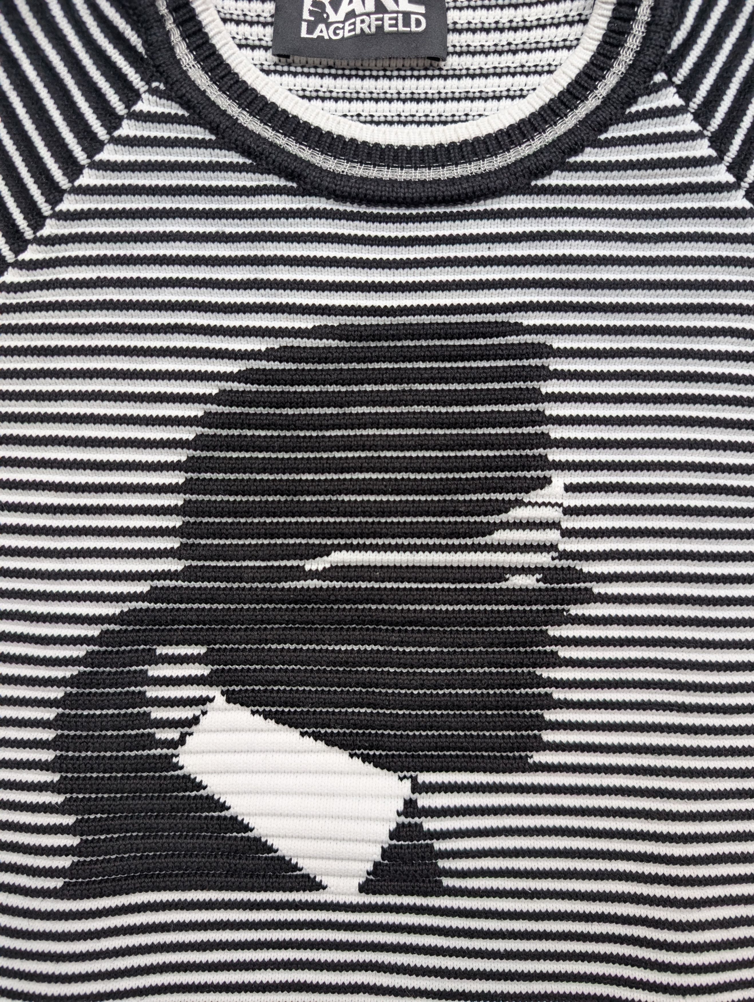 Karl Lagerfeld Karl Lagerfeld Black And White Karl Lagerfeld Sweater Size S / US 4 / IT 40 - 3 Thumbnail